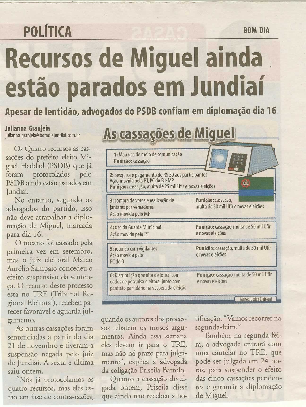 Bom Dia Jundiaí - 05/12/2008