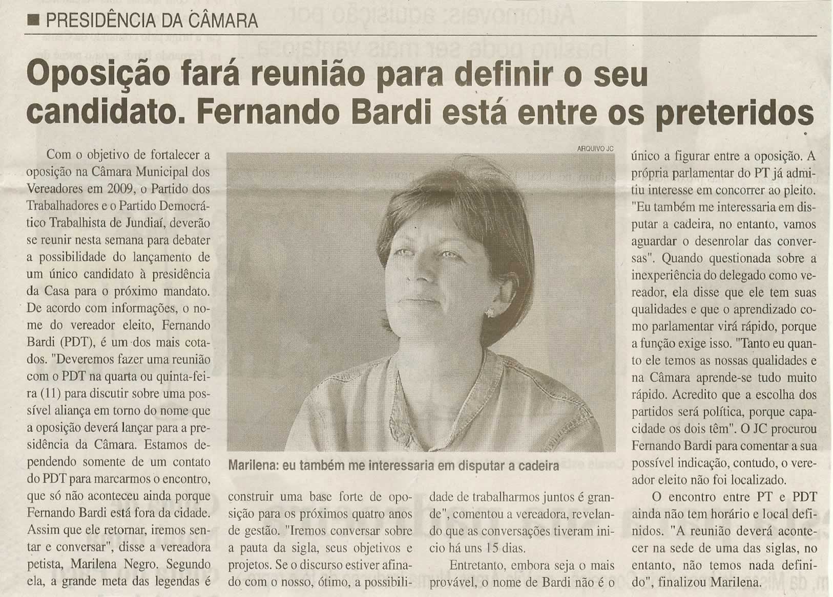 Jornal da Cidade - 09/12/2008