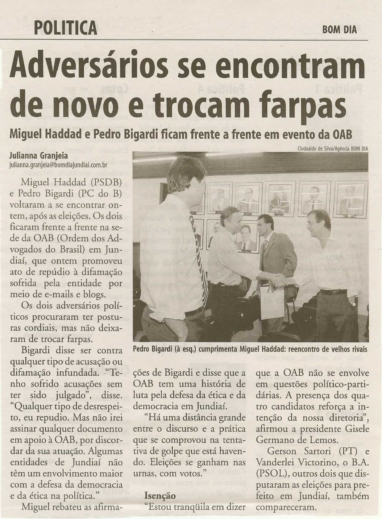Bom Dia Jundiaí - 10/12/2008