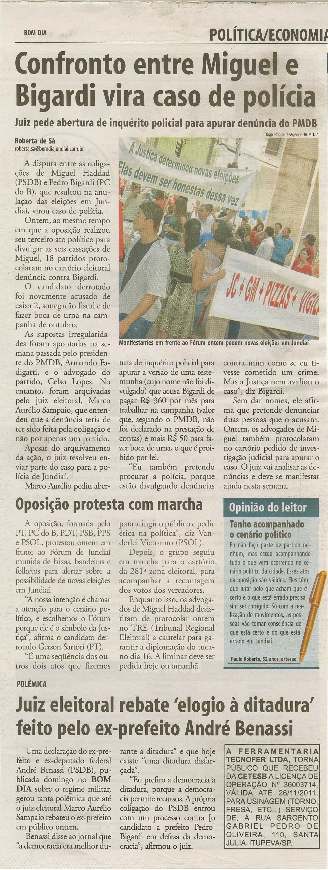 Bom Dia Jundiaí - 10/12/2008