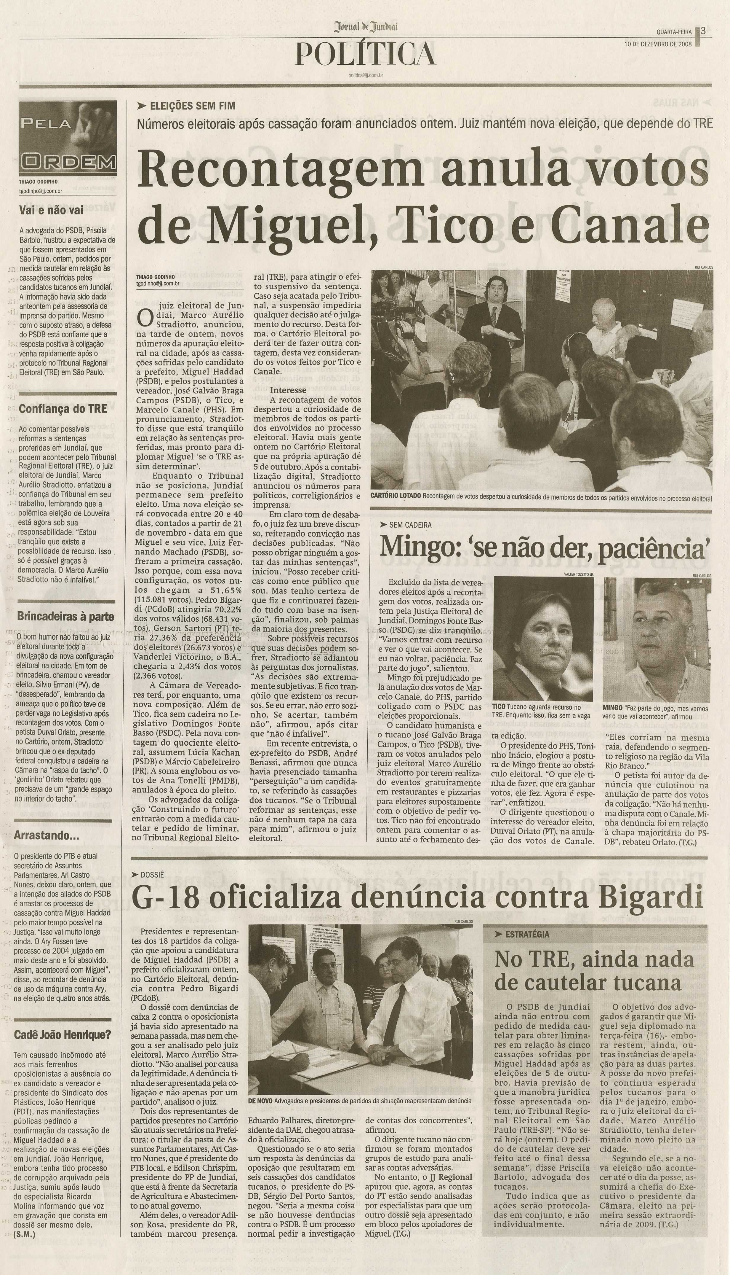 Jornal de Jundiaí - 10/12/2008