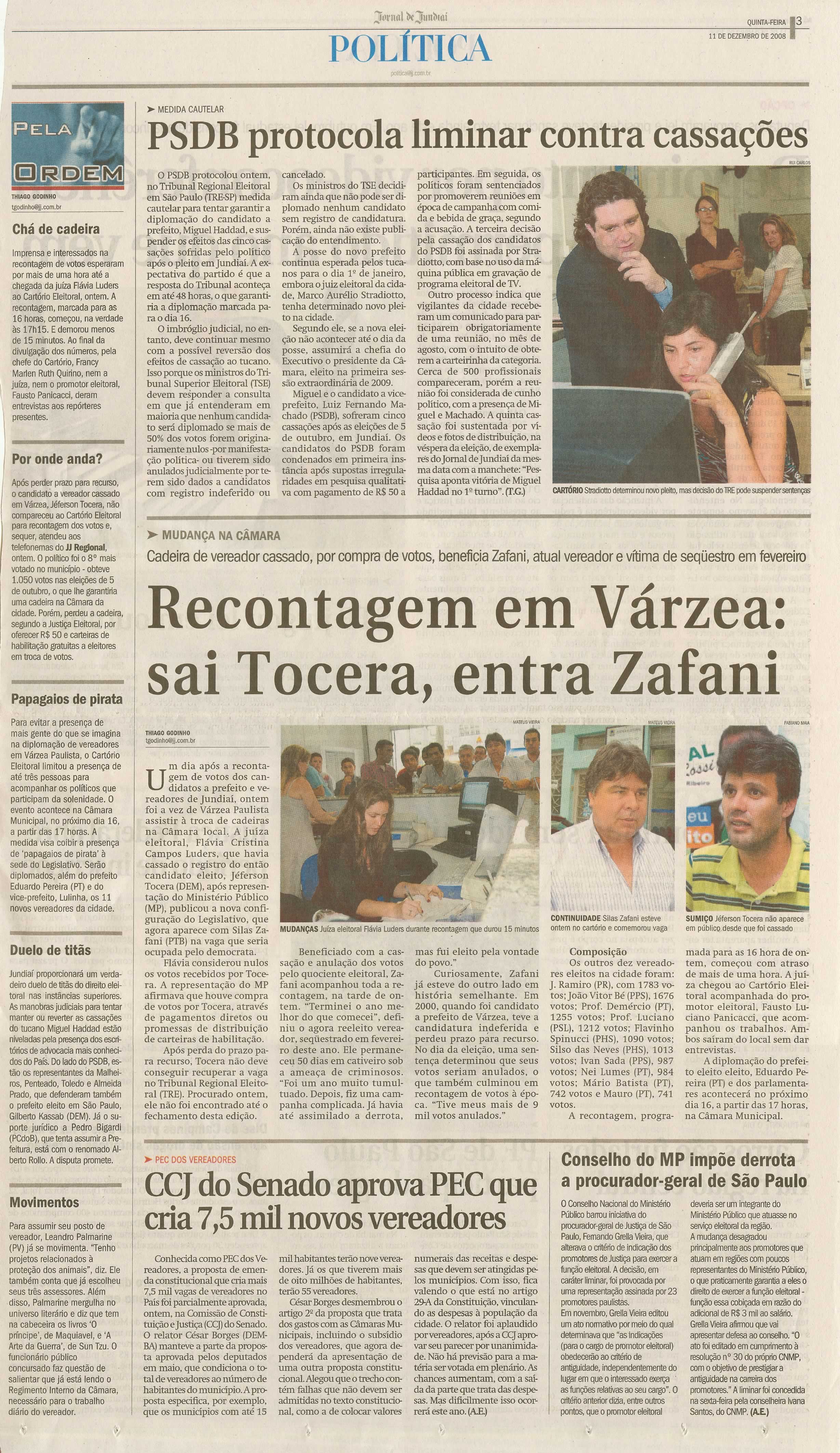 Jornal de Jundiaí - 11/12/2008
