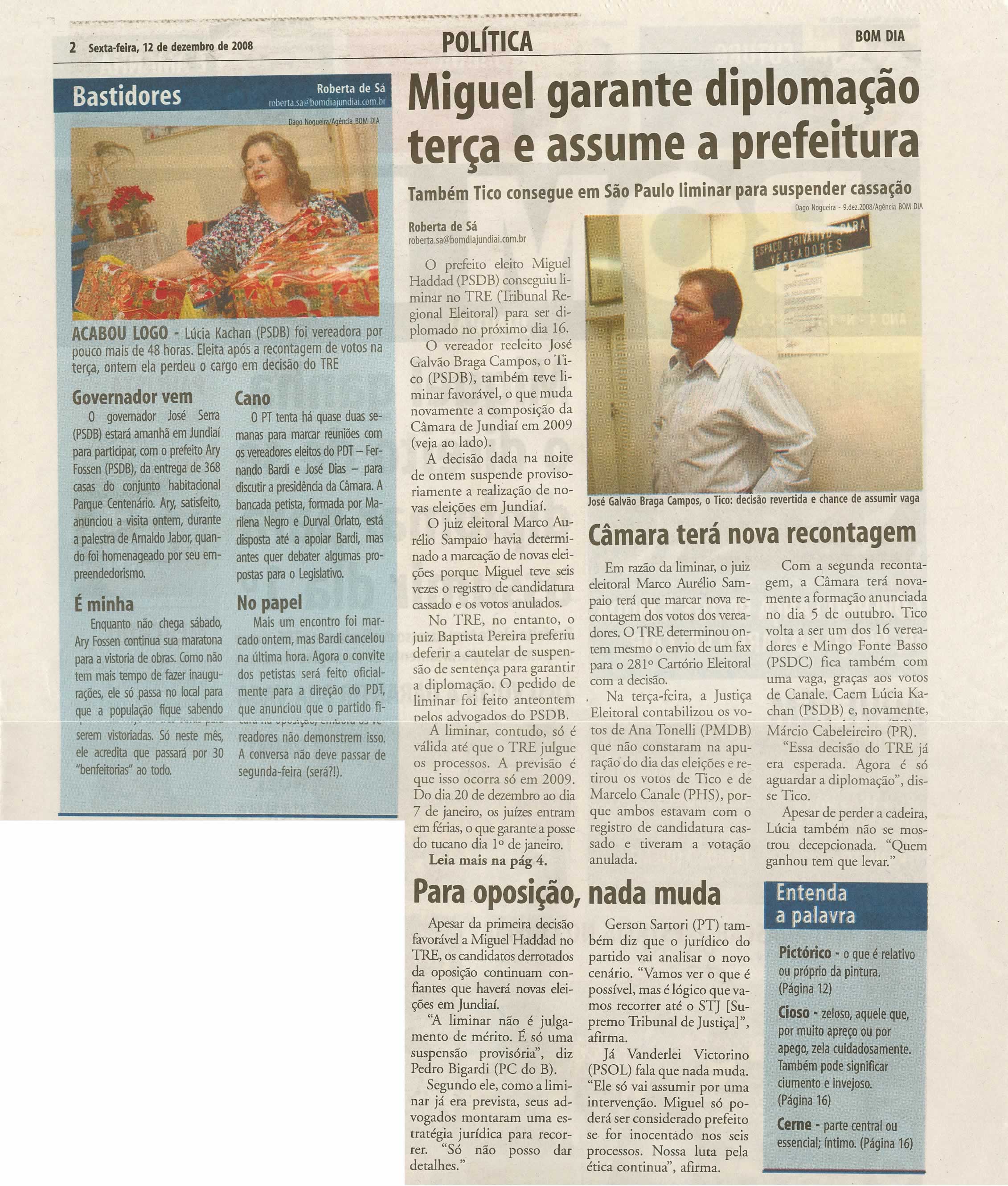 Bom Dia Jundiaí - 12/12/2008