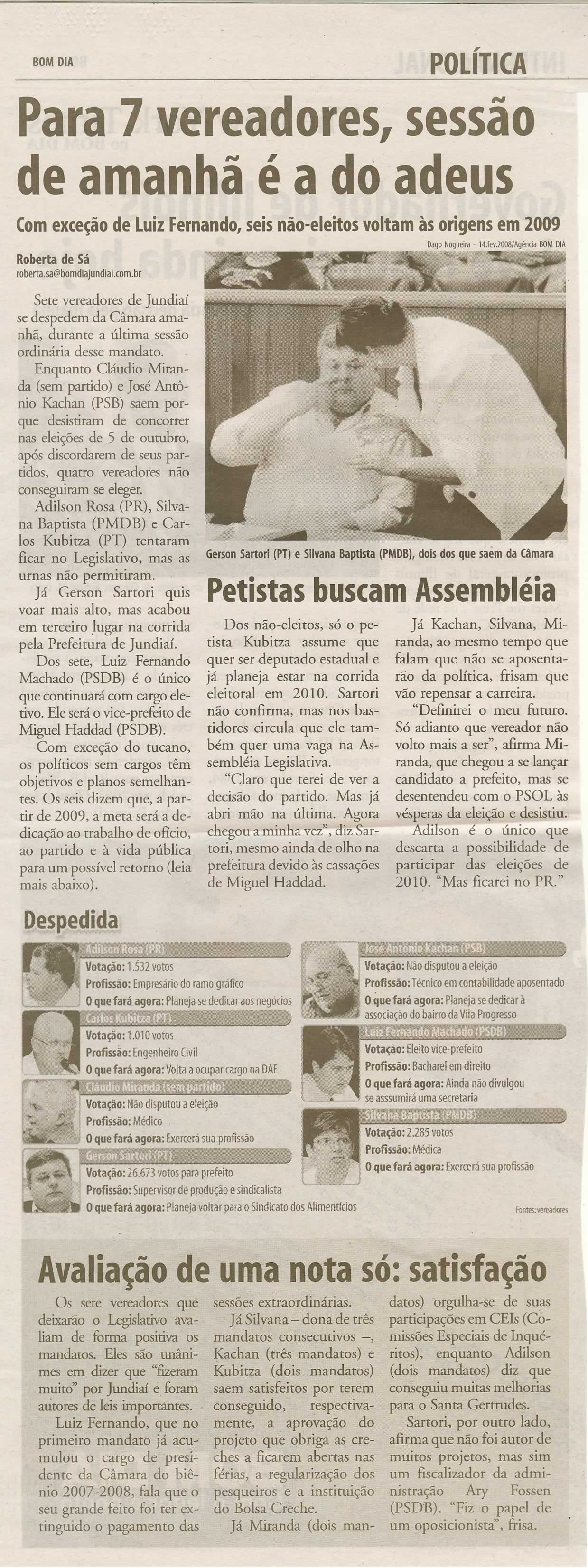 Bom Dia Jundiaí - 15/12/2008
