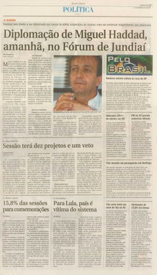 Jornal de Jundiaí - 15/12/2008