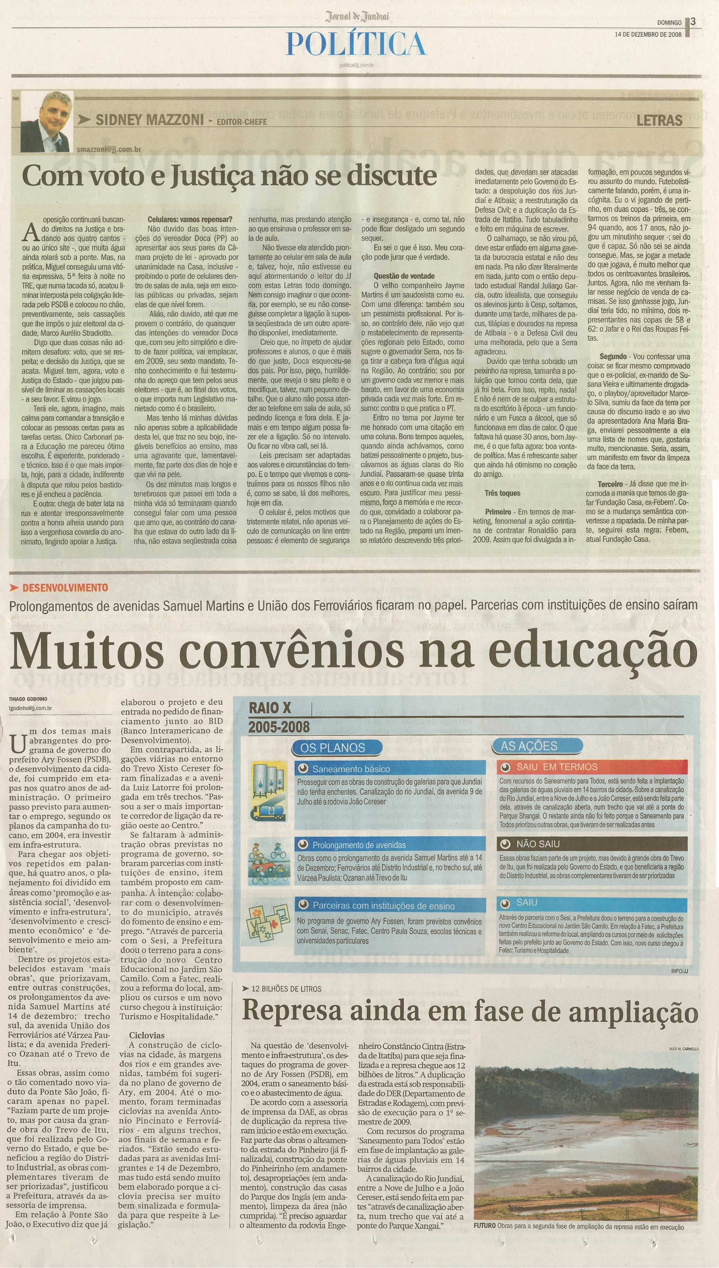 Jornal de Jundiaí - 14/12/2008
