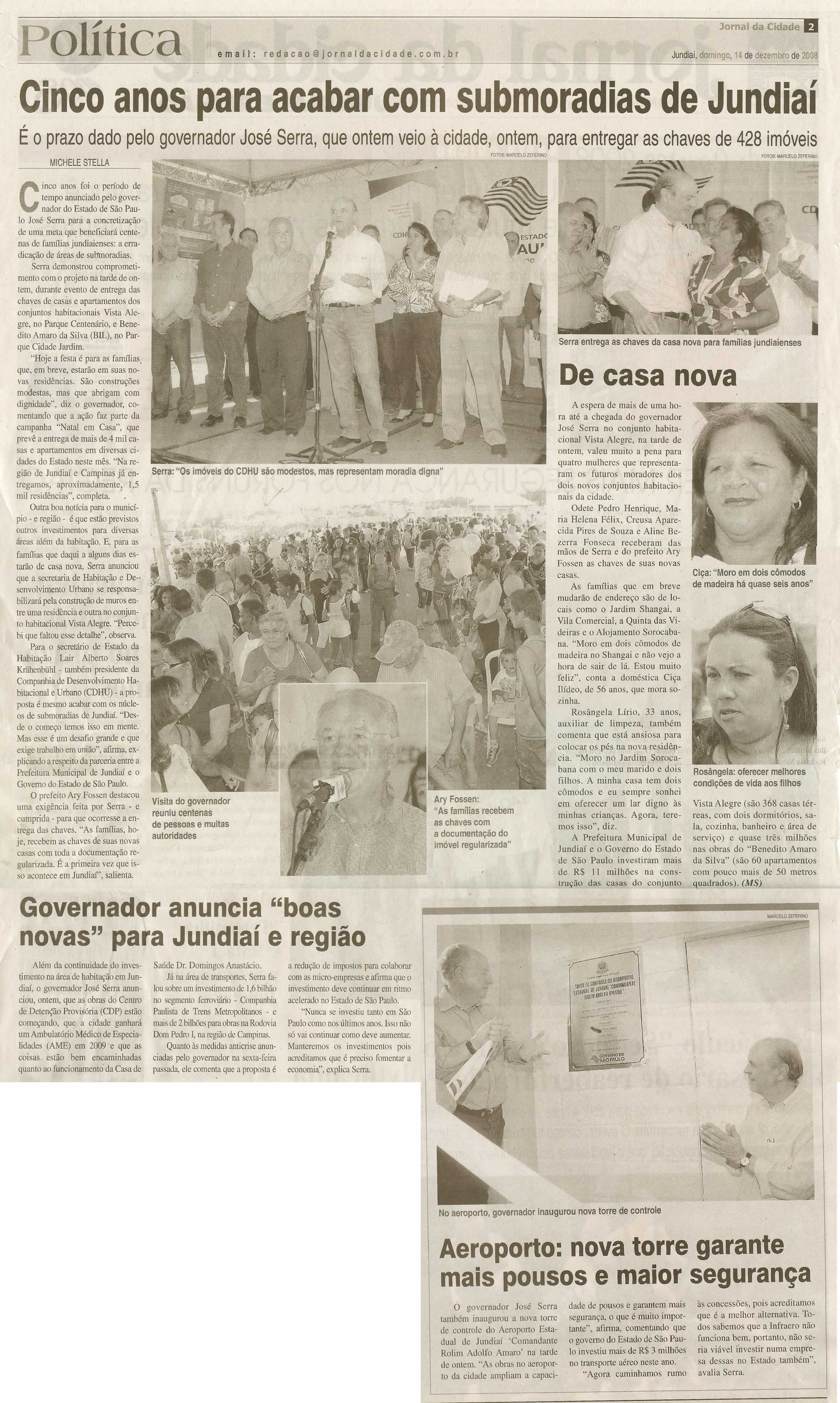 Jornal da Cidade - 14/12/2008