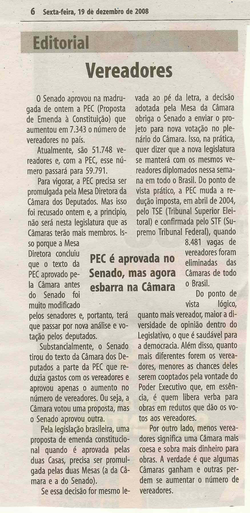 Bom Dia Jundiaí - 19/12/2008