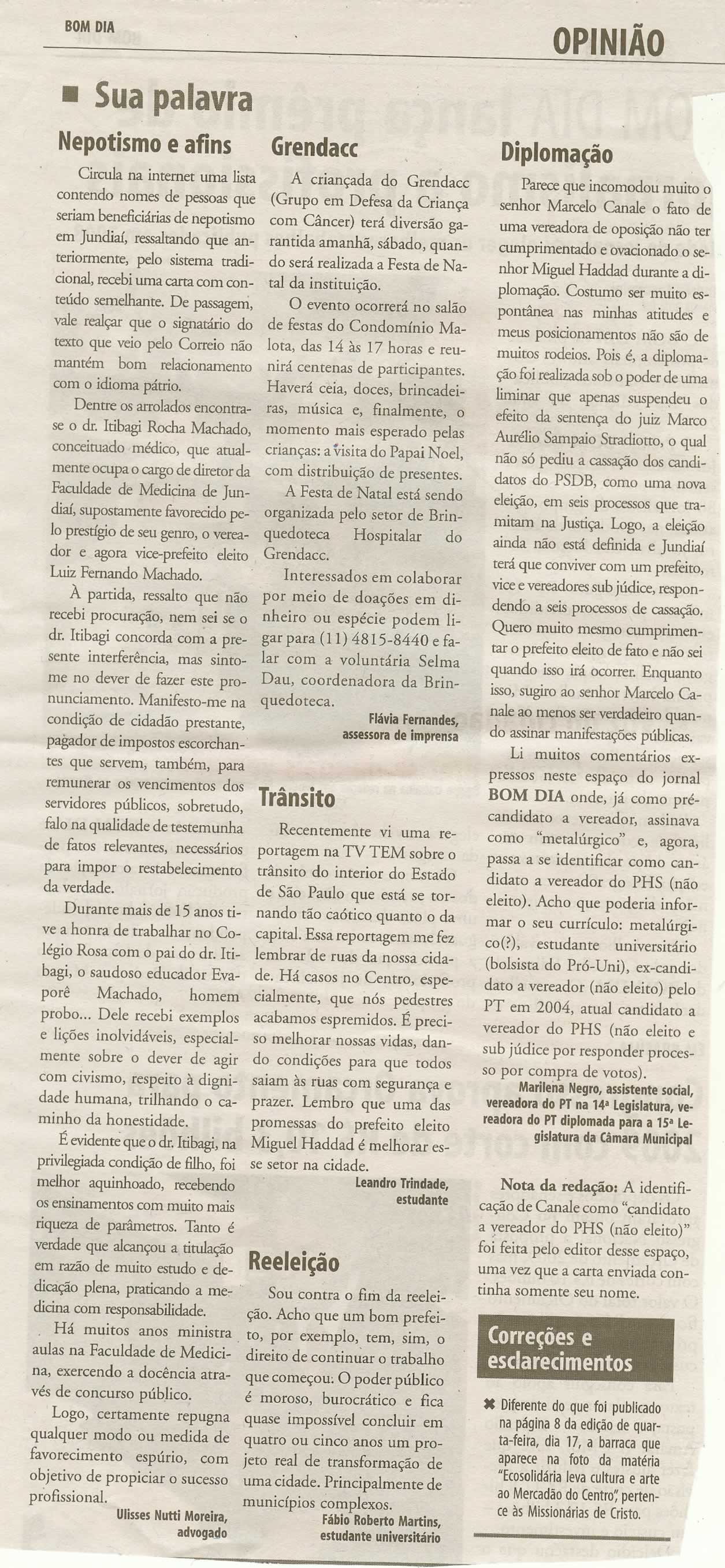 Bom Dia Jundiaí - 19/12/2008