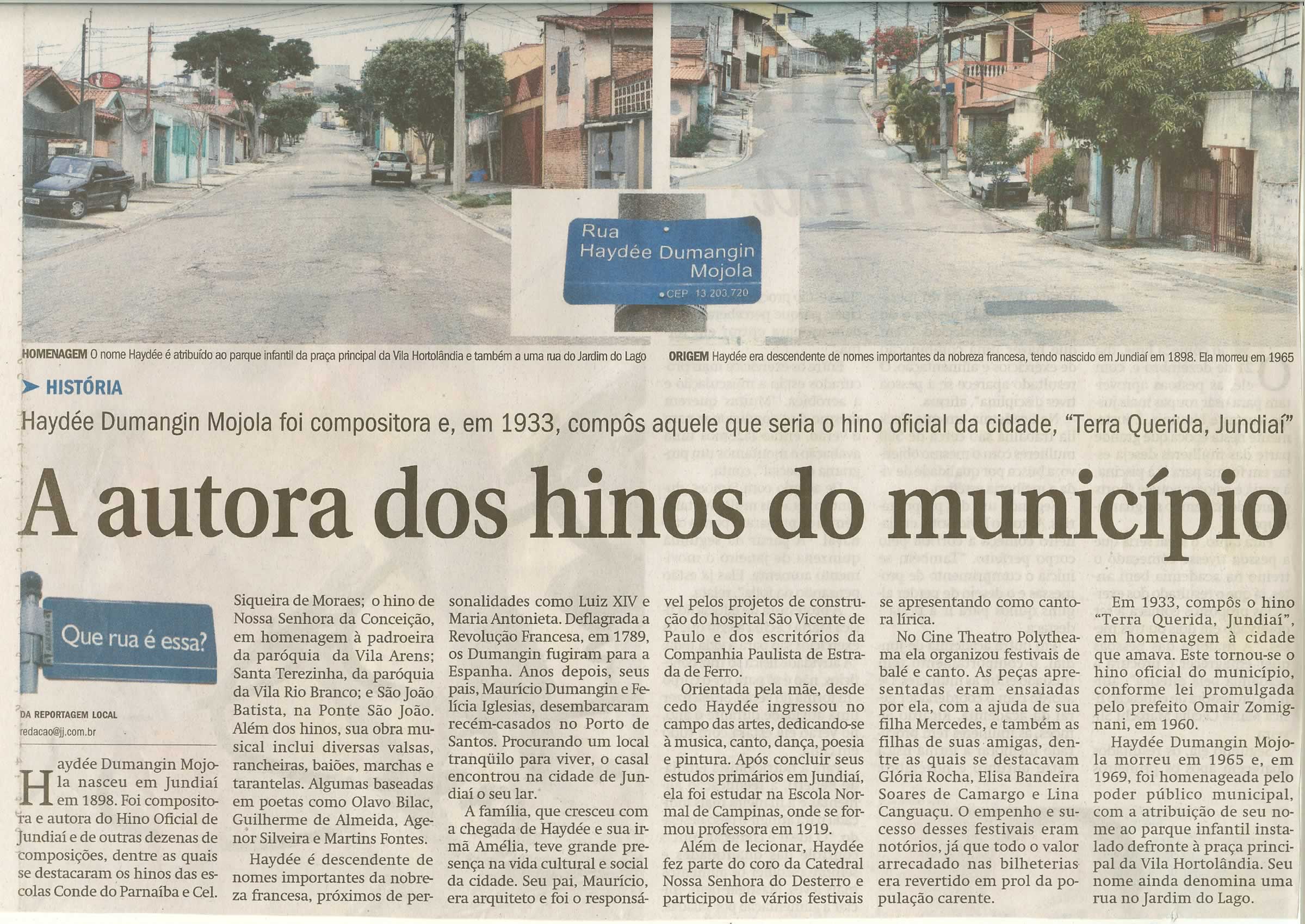 Jornal de Jundiaí - 21/12/2008