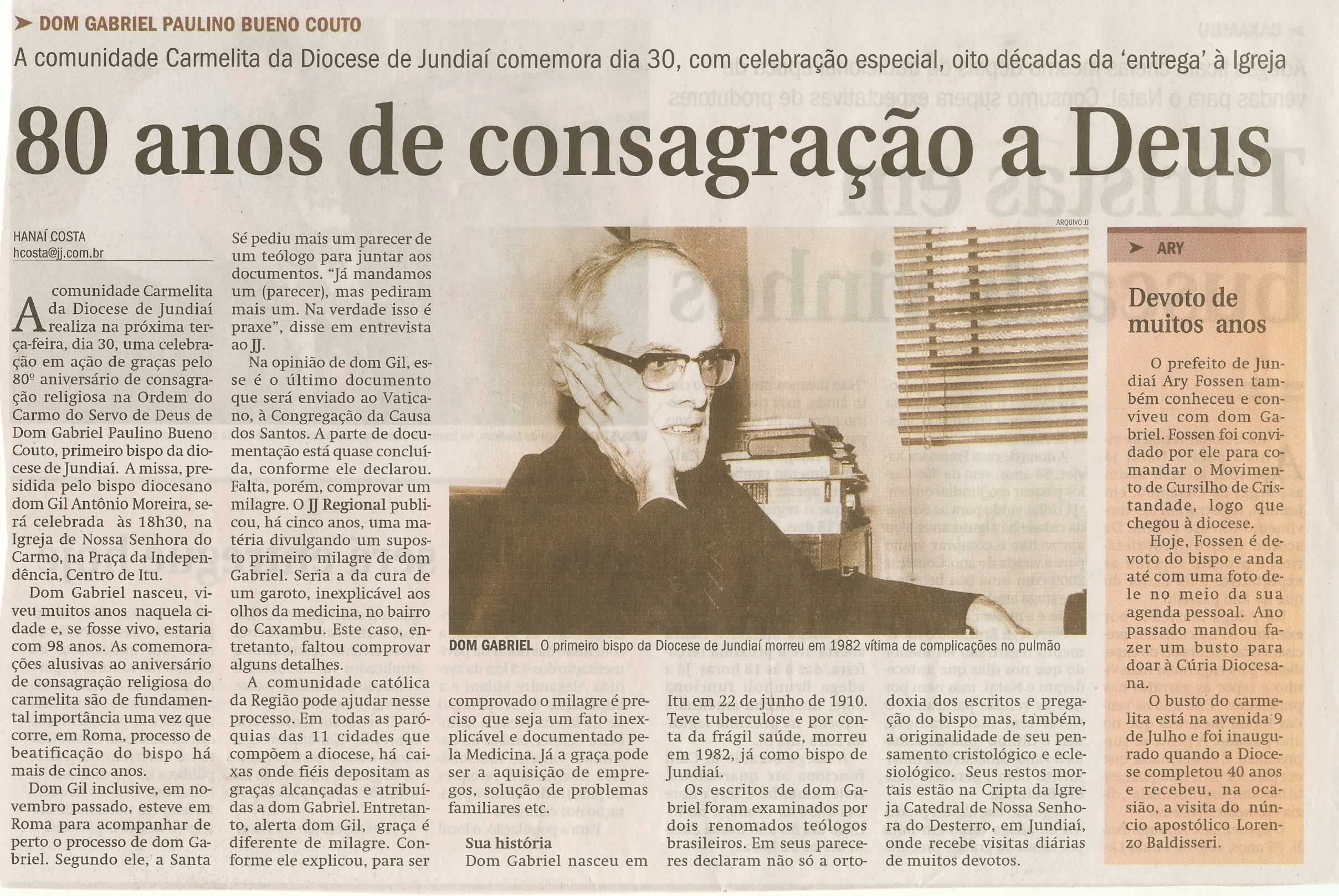 Jornal de Jundiaí - 28/12/2008