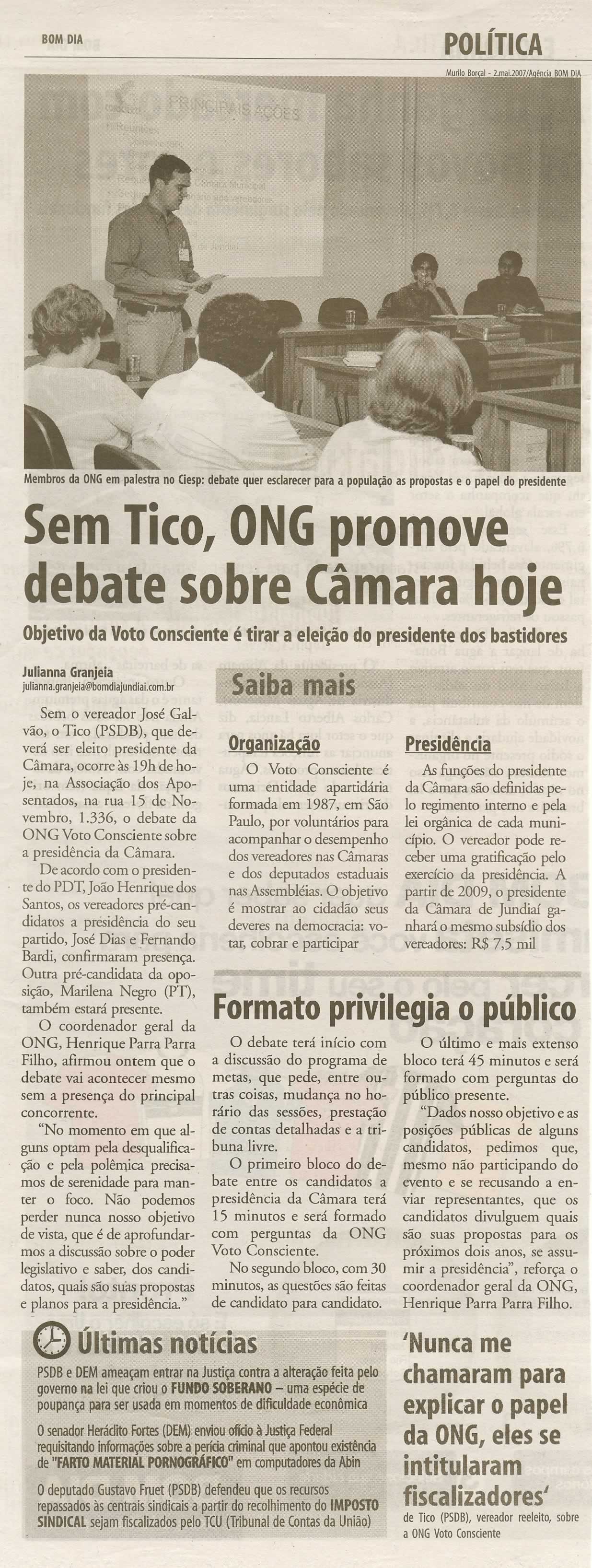 Bom Dia Jundiaí - 29/12/2008