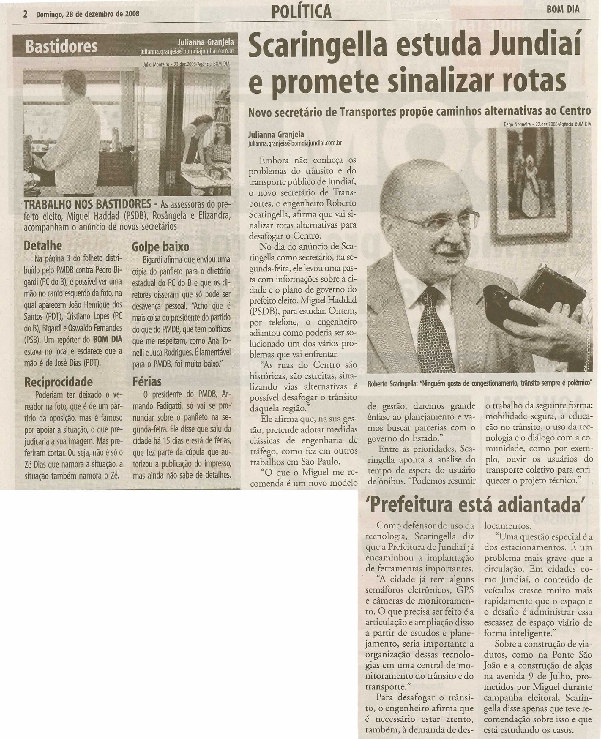 Bom Dia Jundiaí - 28/12/2008