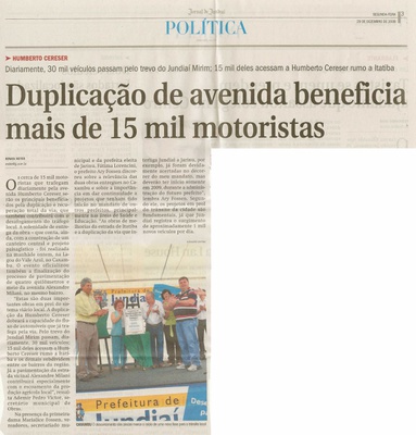 Jornal de Jundiaí - 29/12/2008