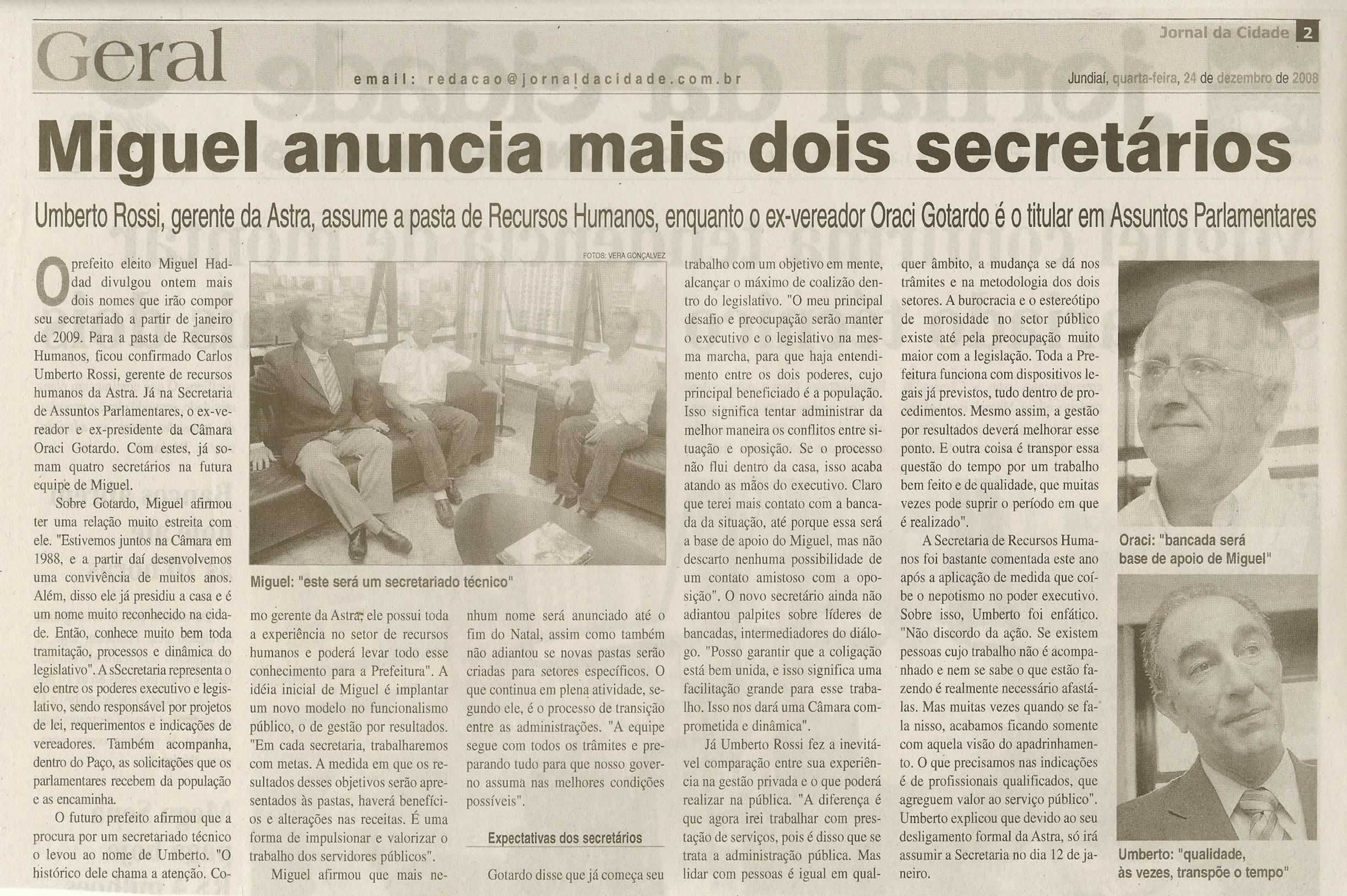 Jornal da Cidade - 24/12/2008