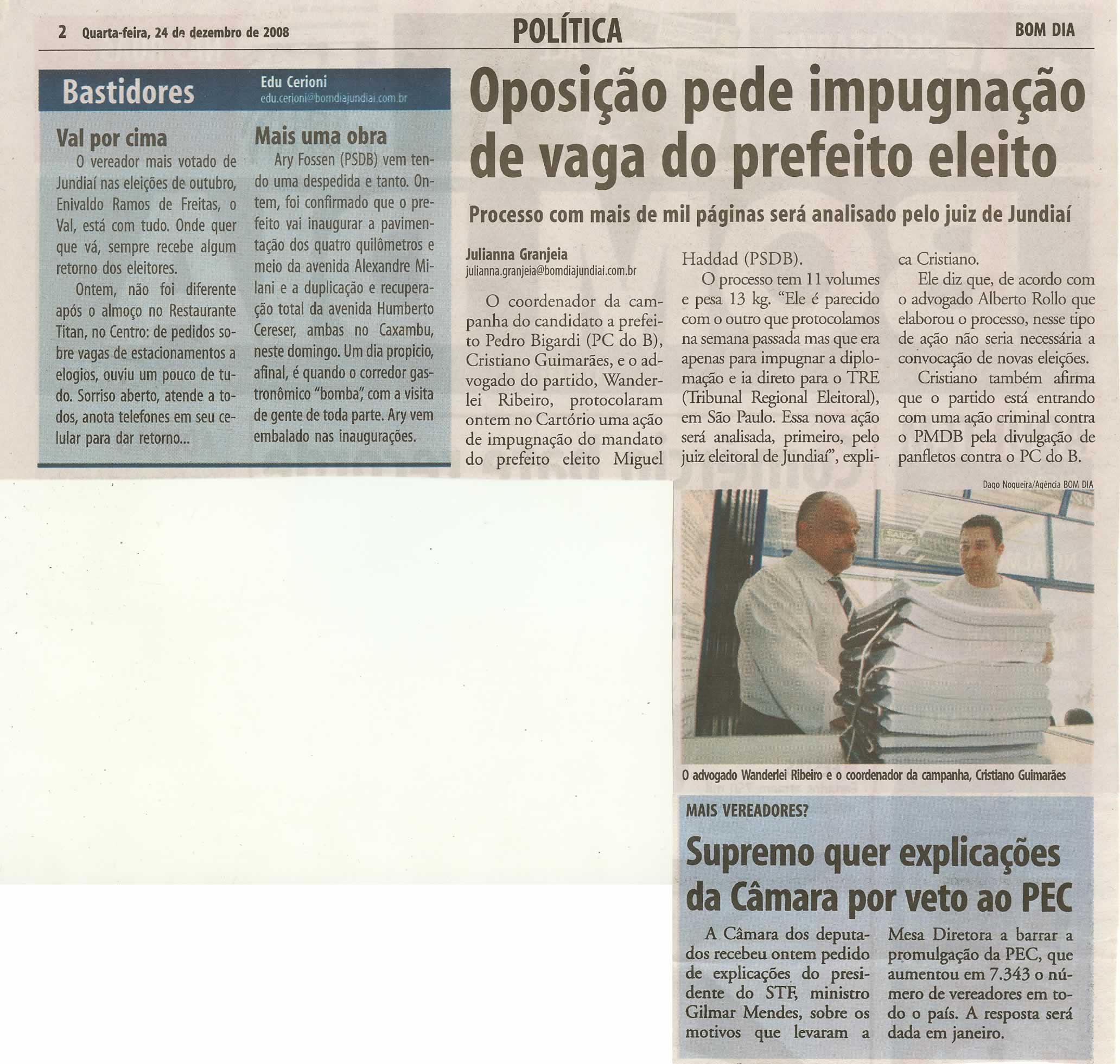 Bom Dia Jundiaí - 24/12/2008