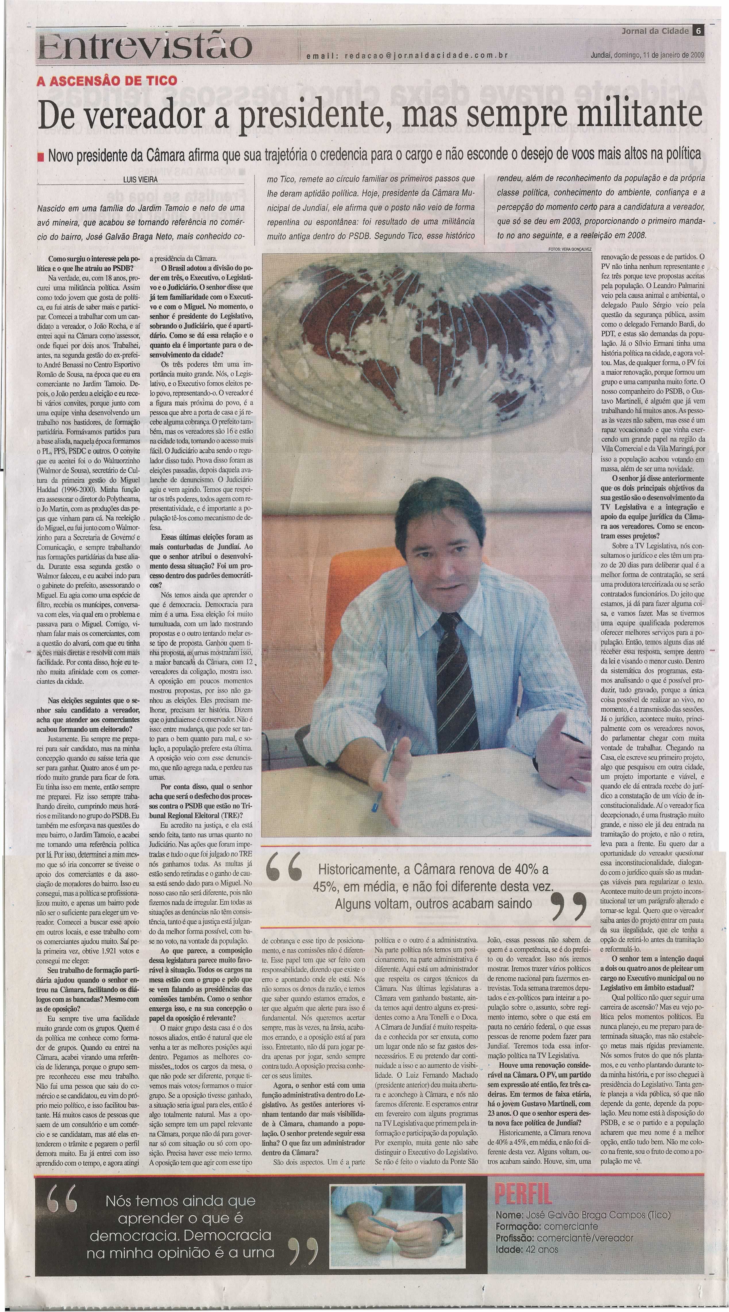 Jornal da Cidade - 11/01/2009