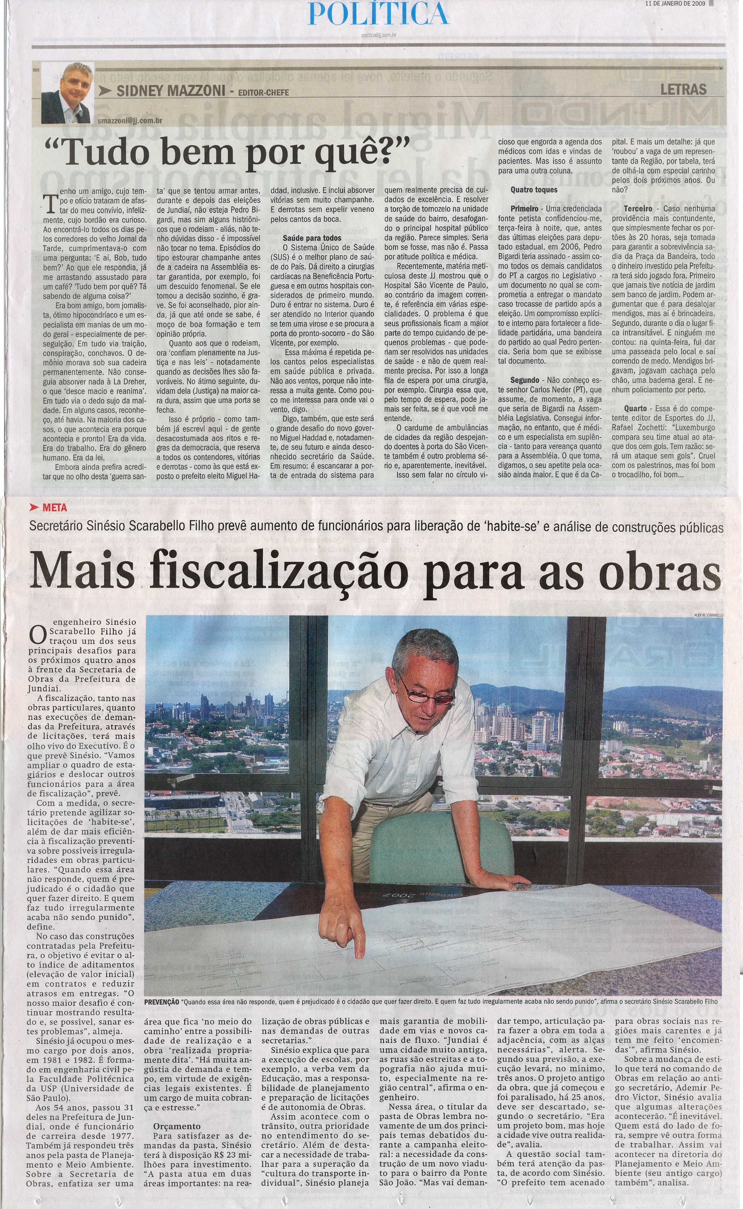 Jornal de Jundiaí - 11/01/2009