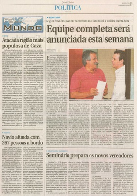 Jornal de Jundiaí - 12/01/2009