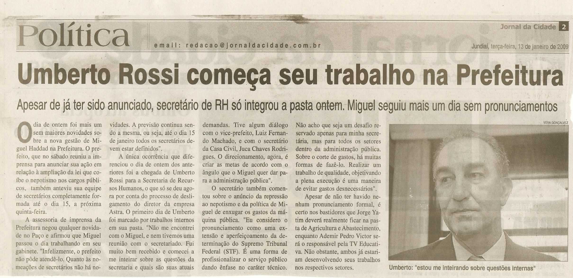 Jornal da Cidade - 13/01/2009