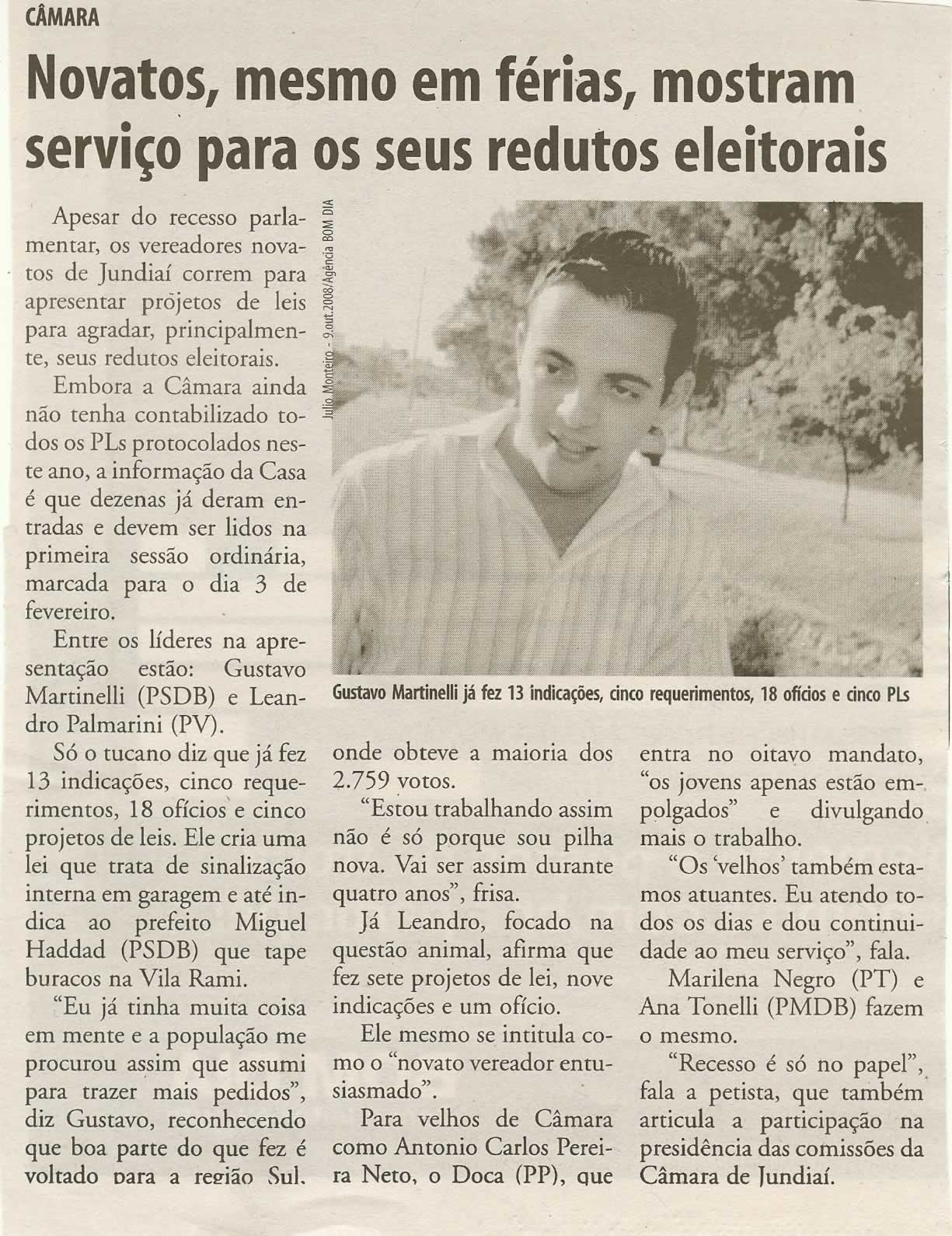 Bom Dia Jundiaí - 20/01/2009