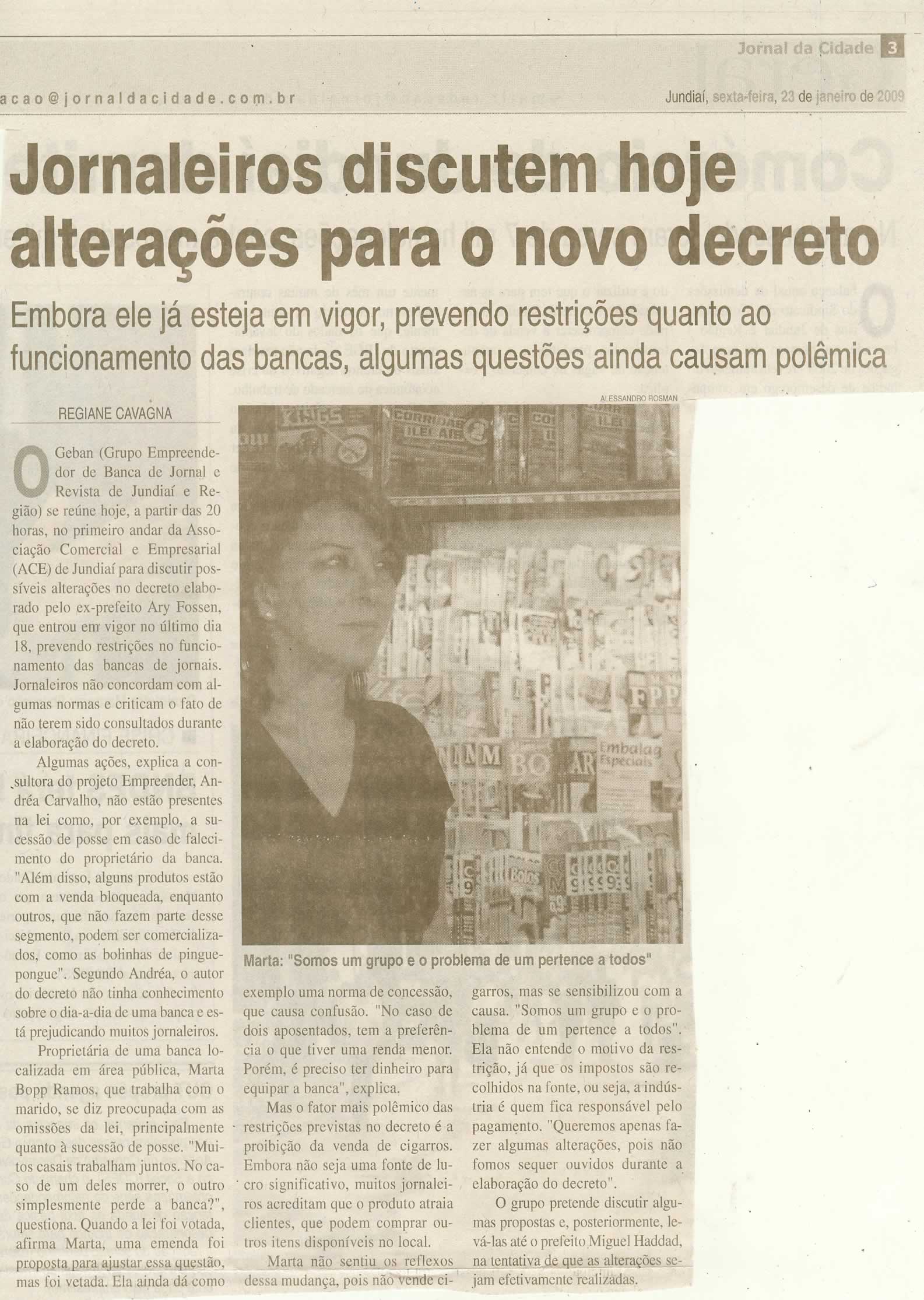 Jornal da Cidade - 23/01/2009