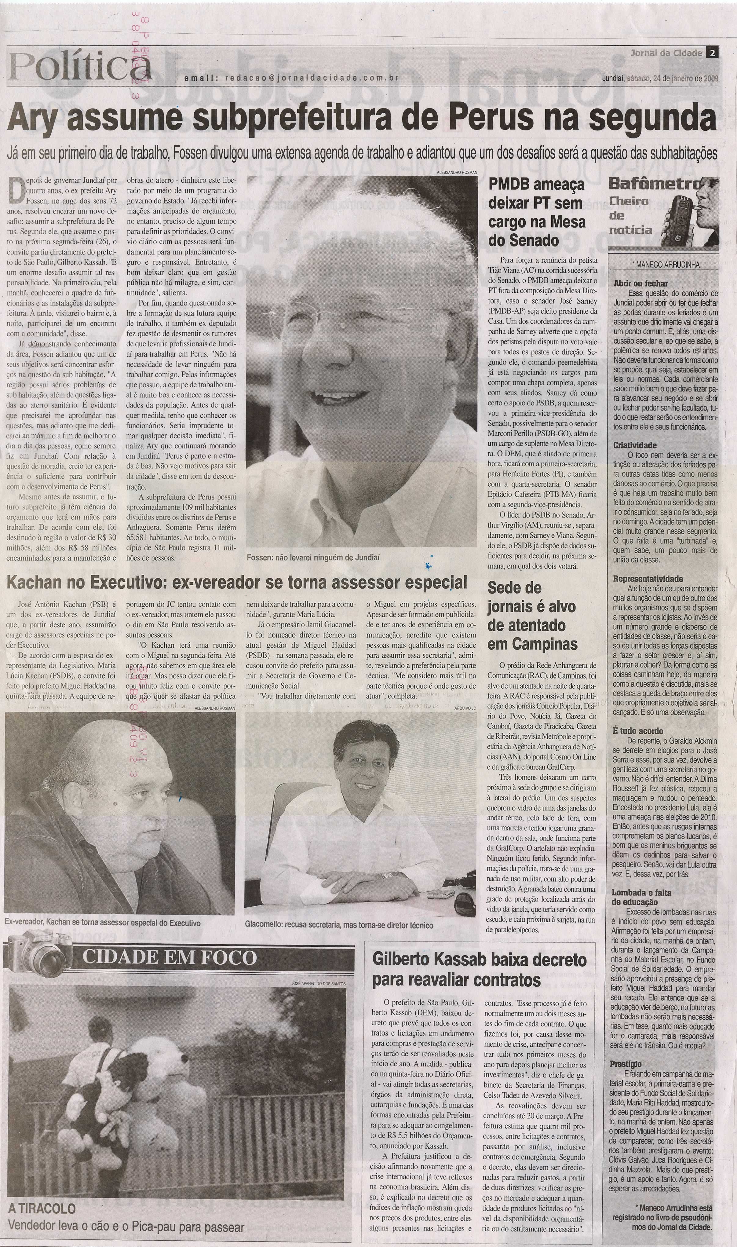 Jornal da Cidade - 24/01/2009
