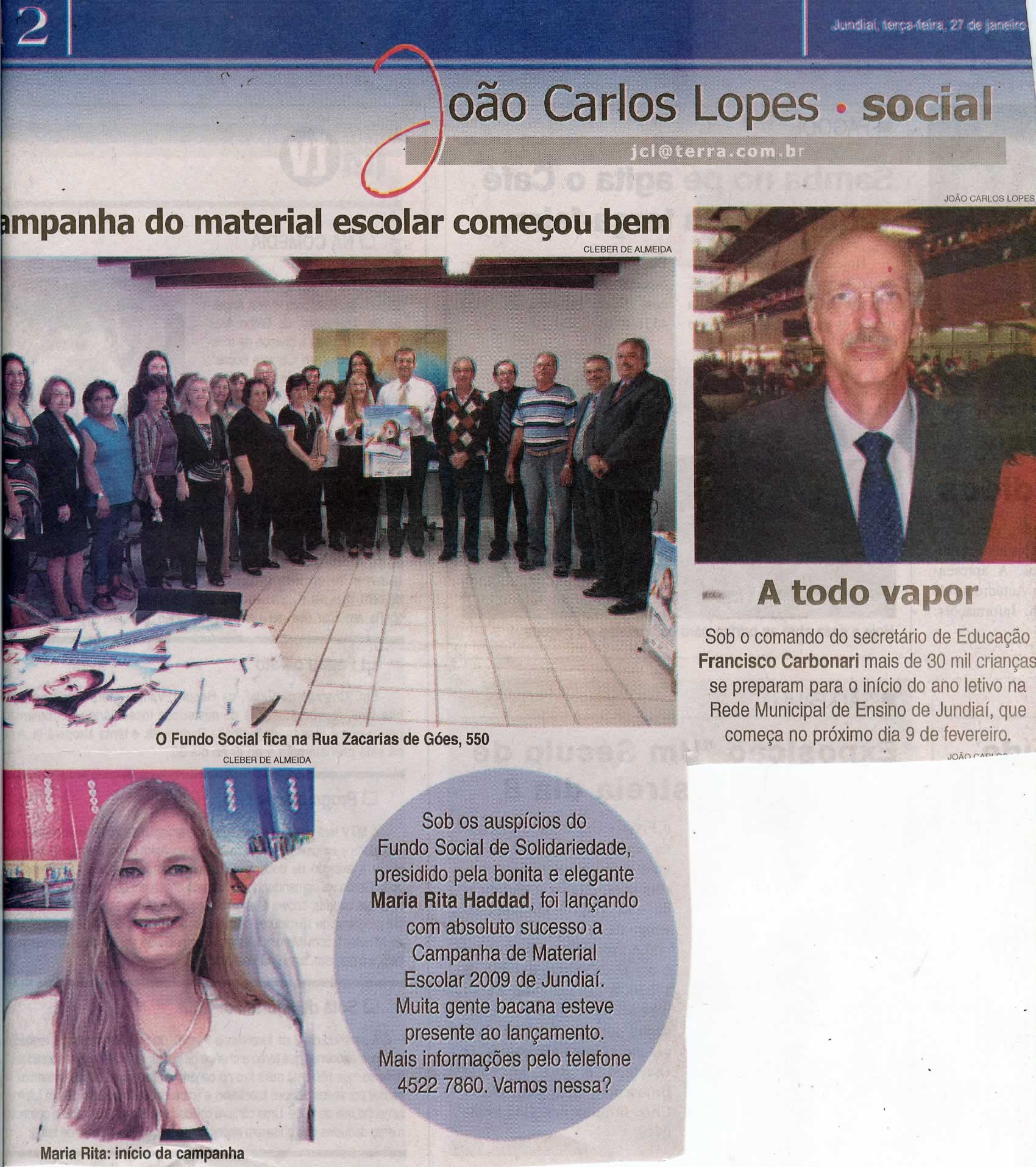 Jornal da Cidade - 27/01/2009