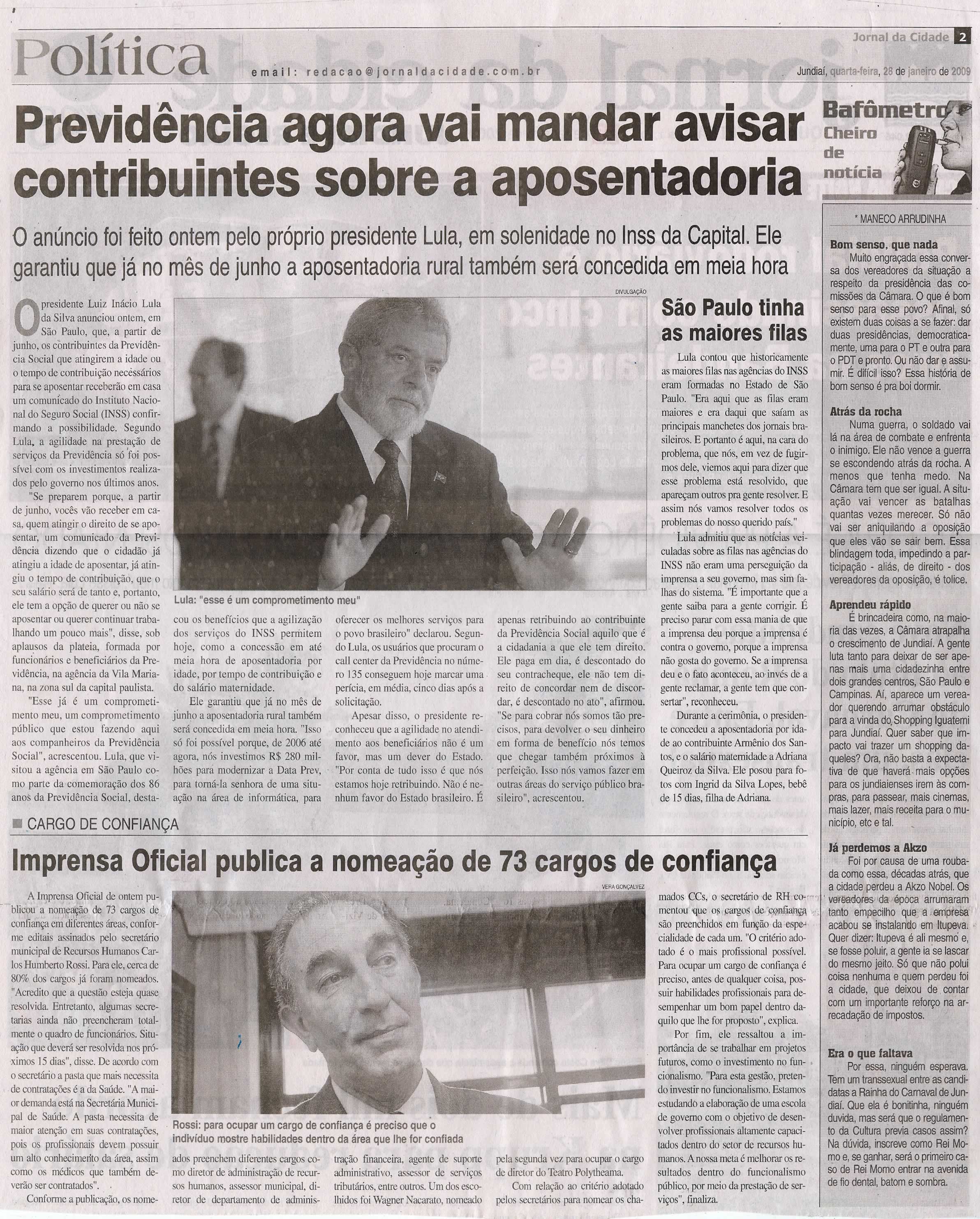 Jornal da Cidade - 28/01/2009