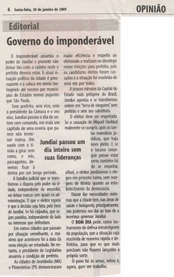 Bom Dia Jundiaí - 30/01/2009