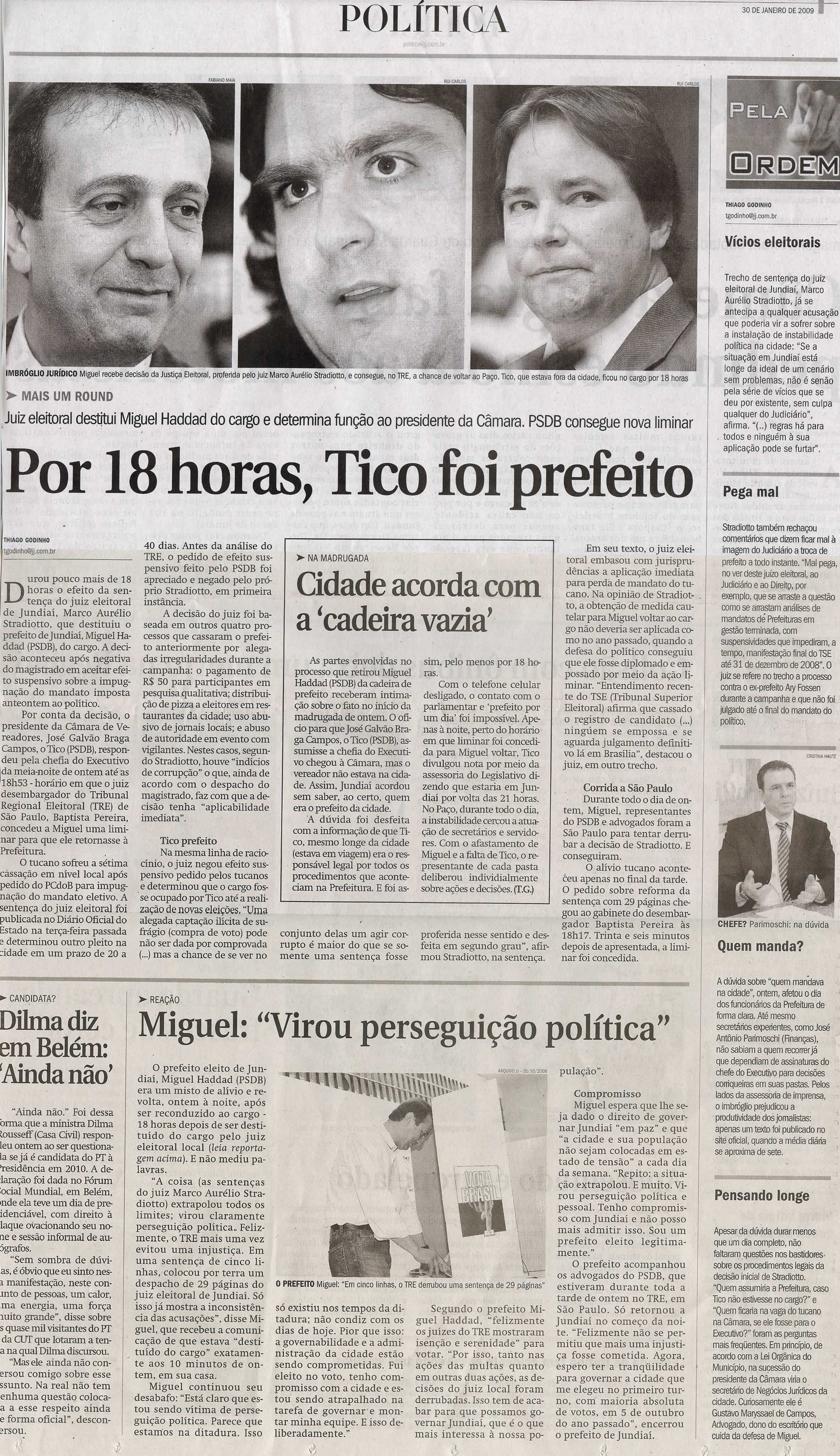Jornal de Jundiaí - 30/01/2009