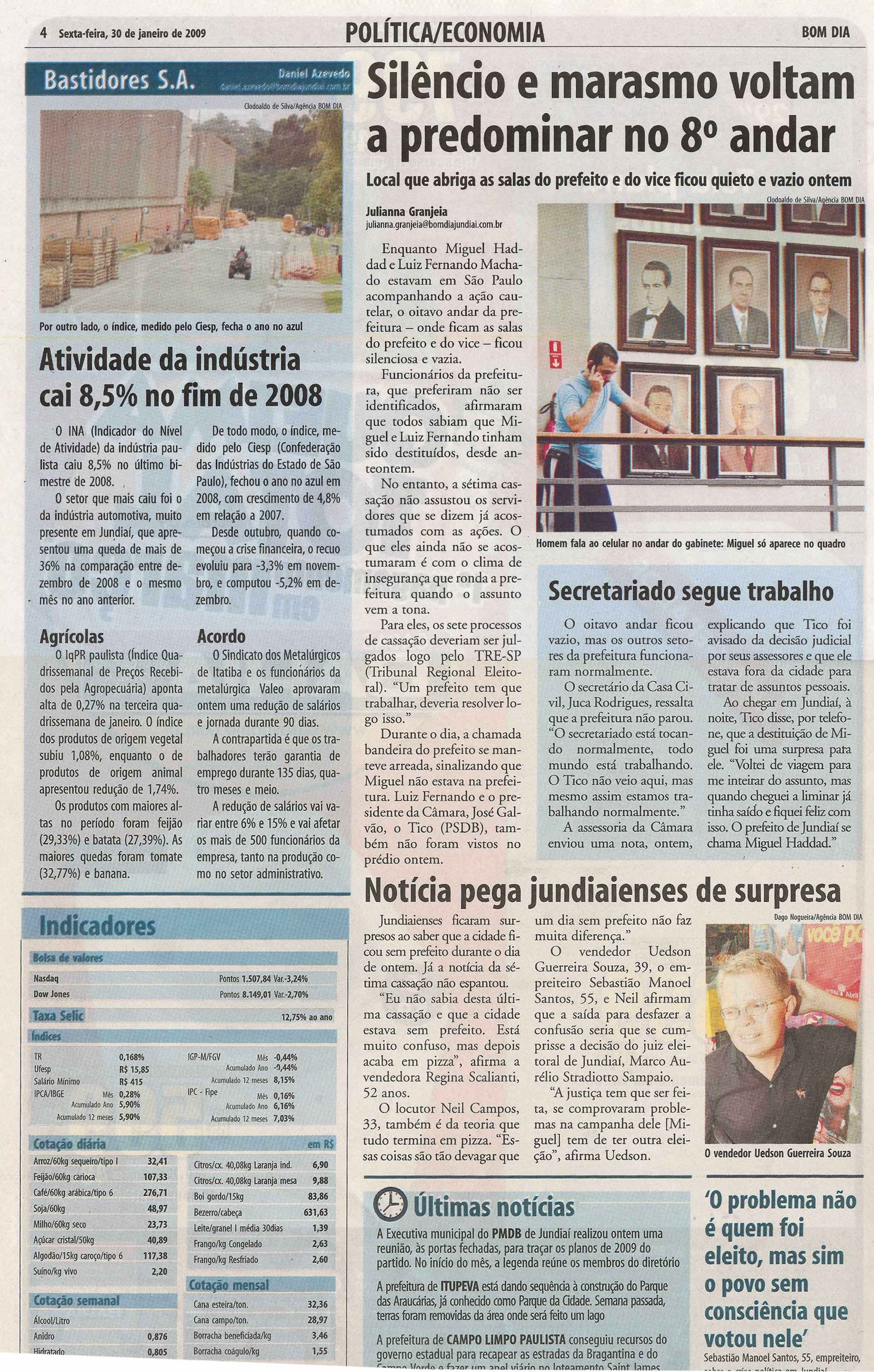 Bom Dia Jundiaí - 30/01/2009