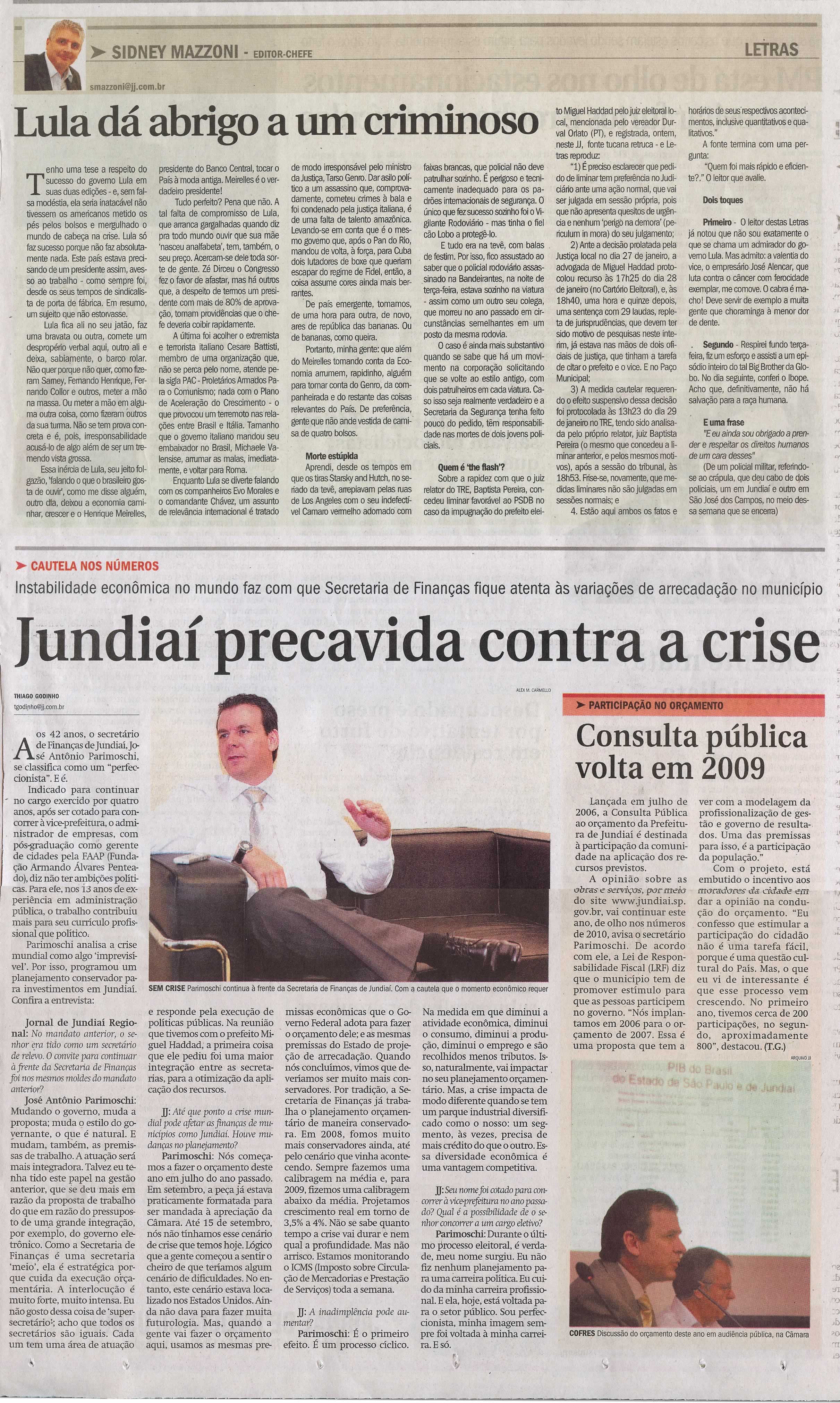 Jornal de Jundiaí - 01/02/2009