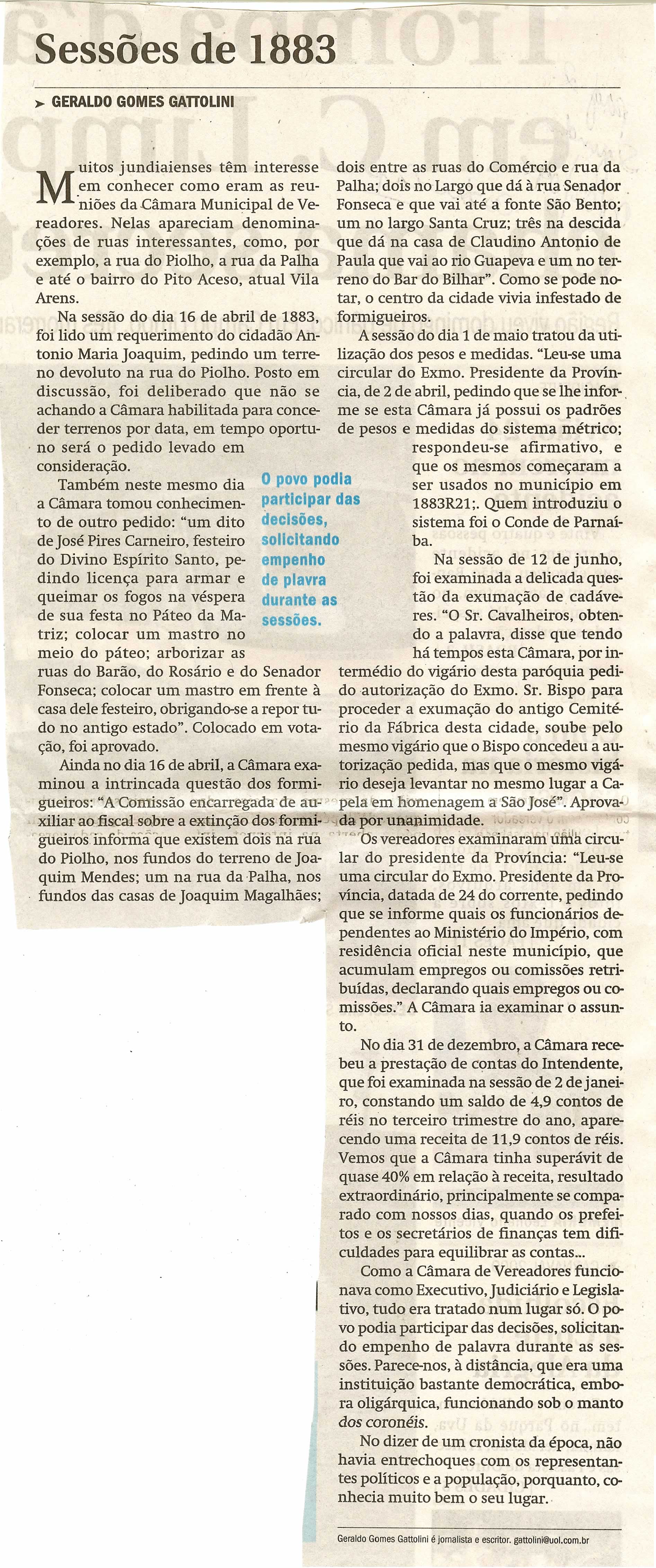 Jornal de Jundiaí - 09/02/2009
