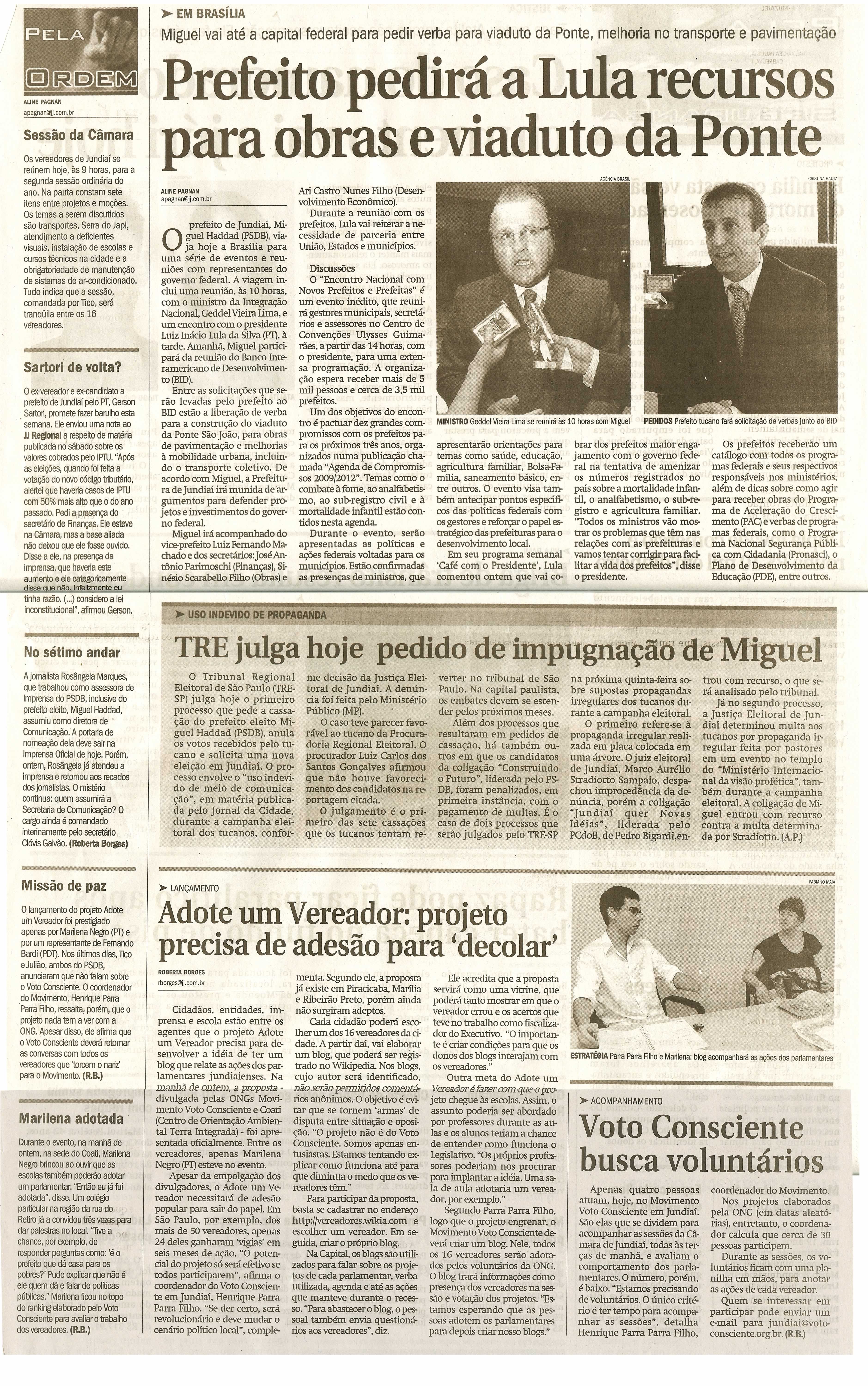 Jornal de Jundiaí - 10/02/2009