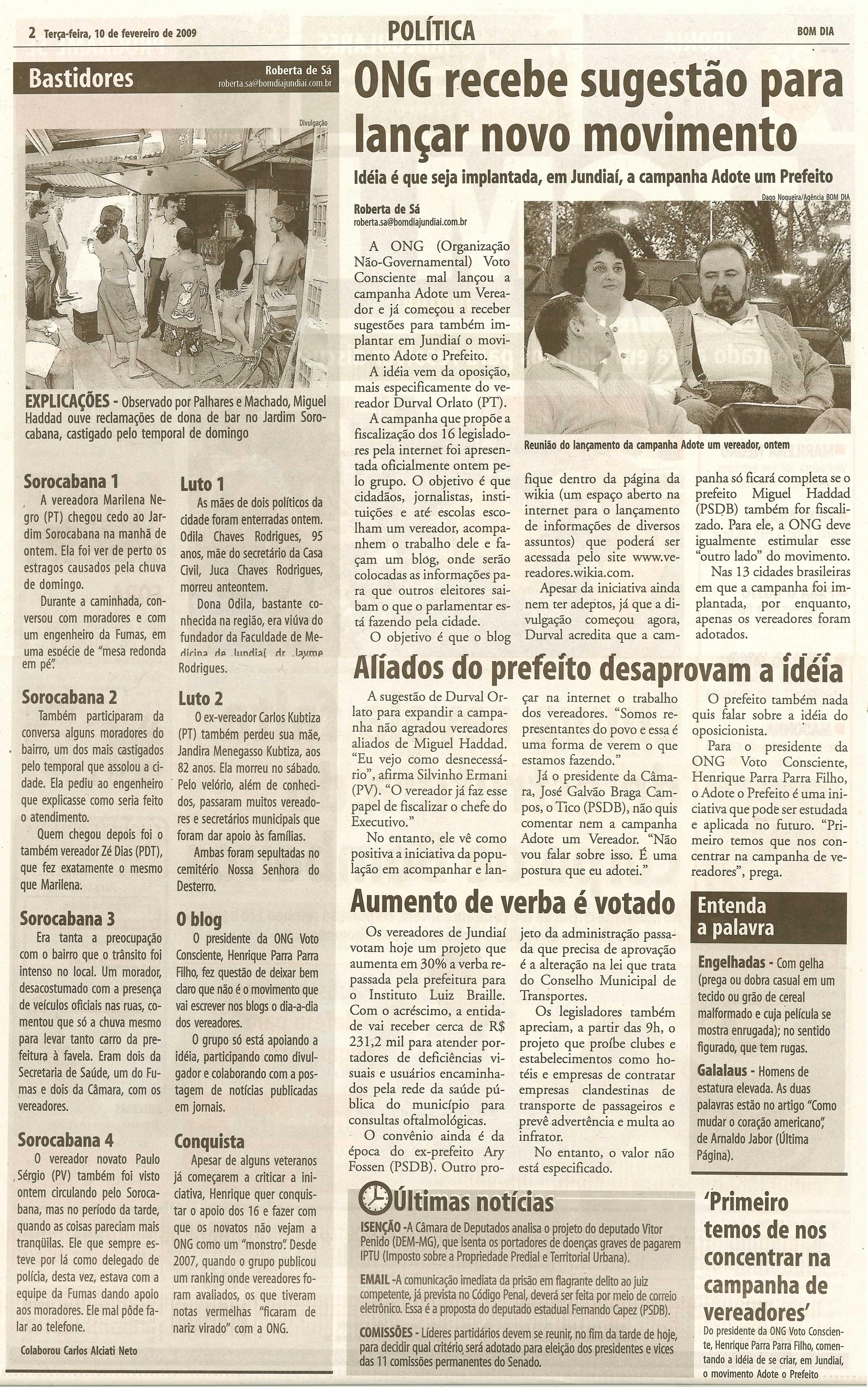 Bom Dia Jundiaí - 10/02/2009