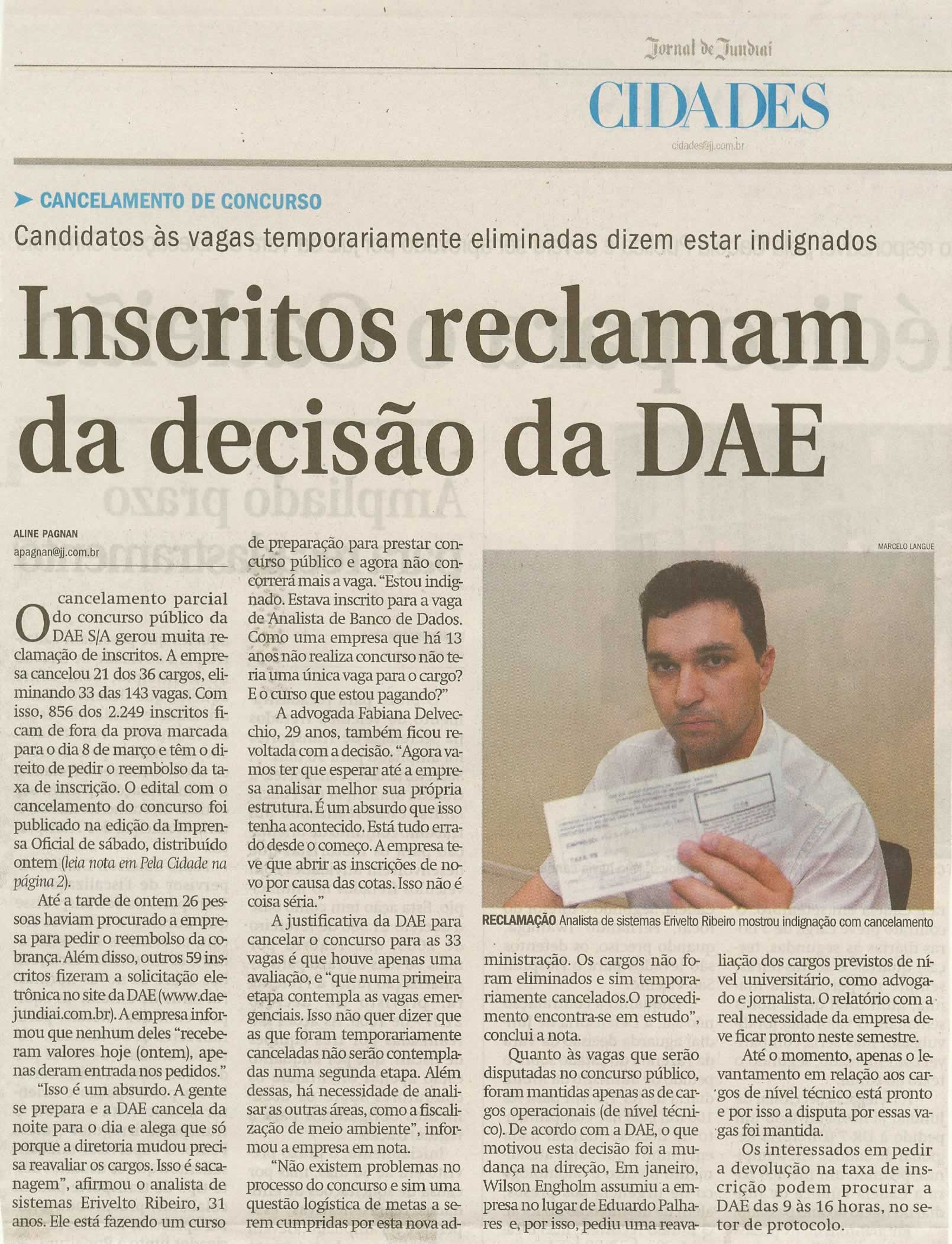Jornal de Jundiaí - 17/02/2009