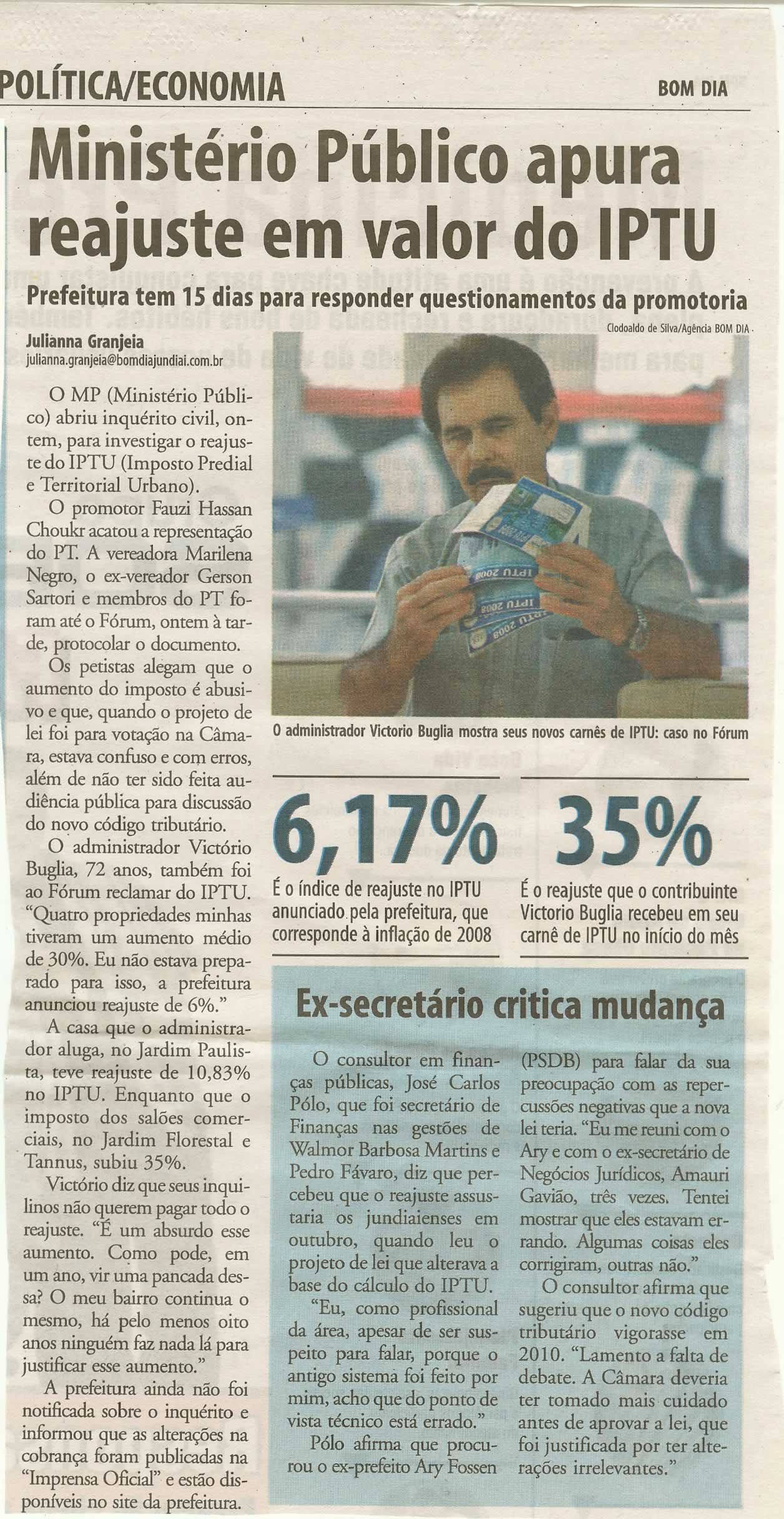 Bom Dia Jundiaí - 12/02/2009