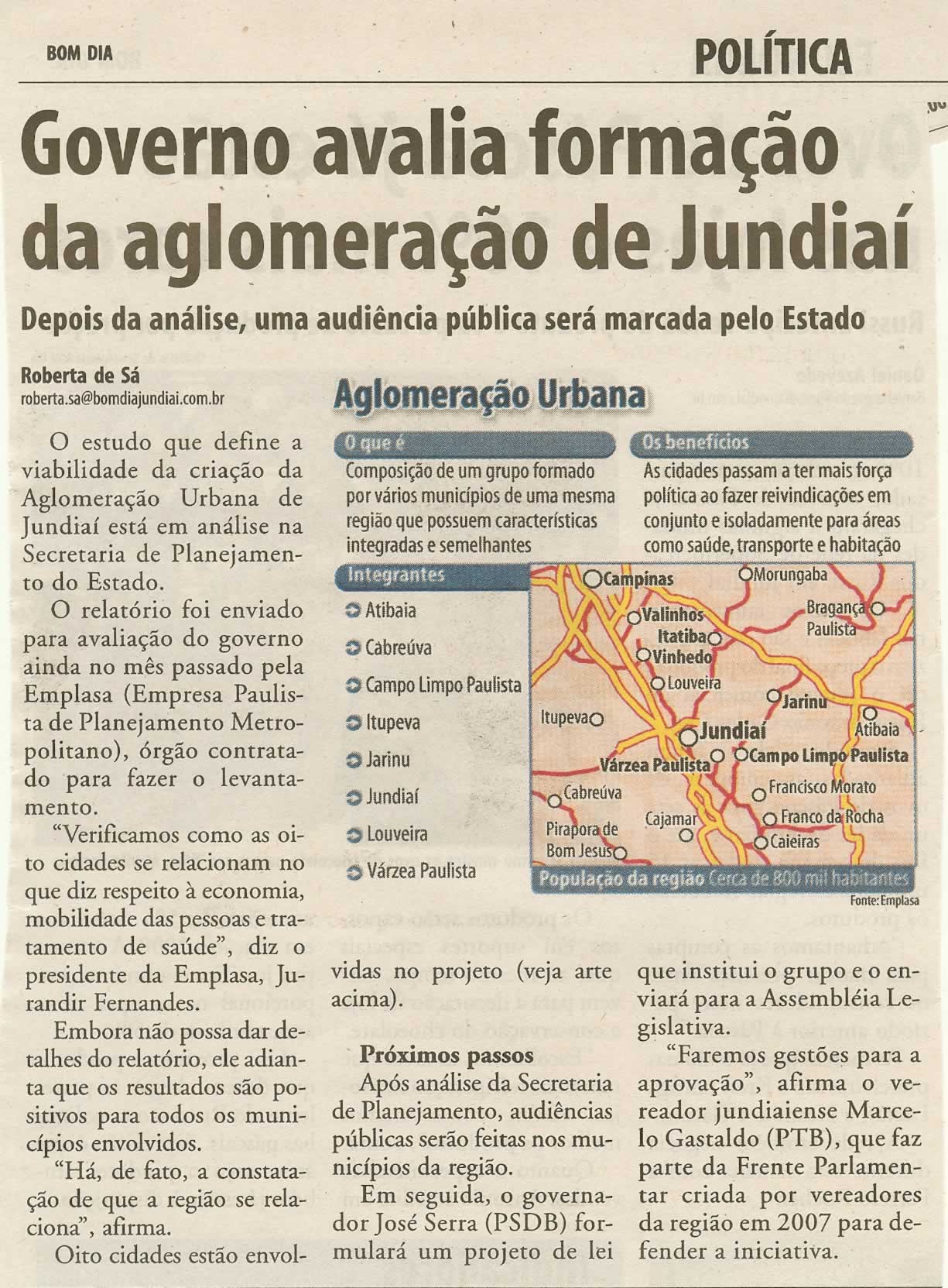 Bom Dia Jundiaí - 19/02/2009