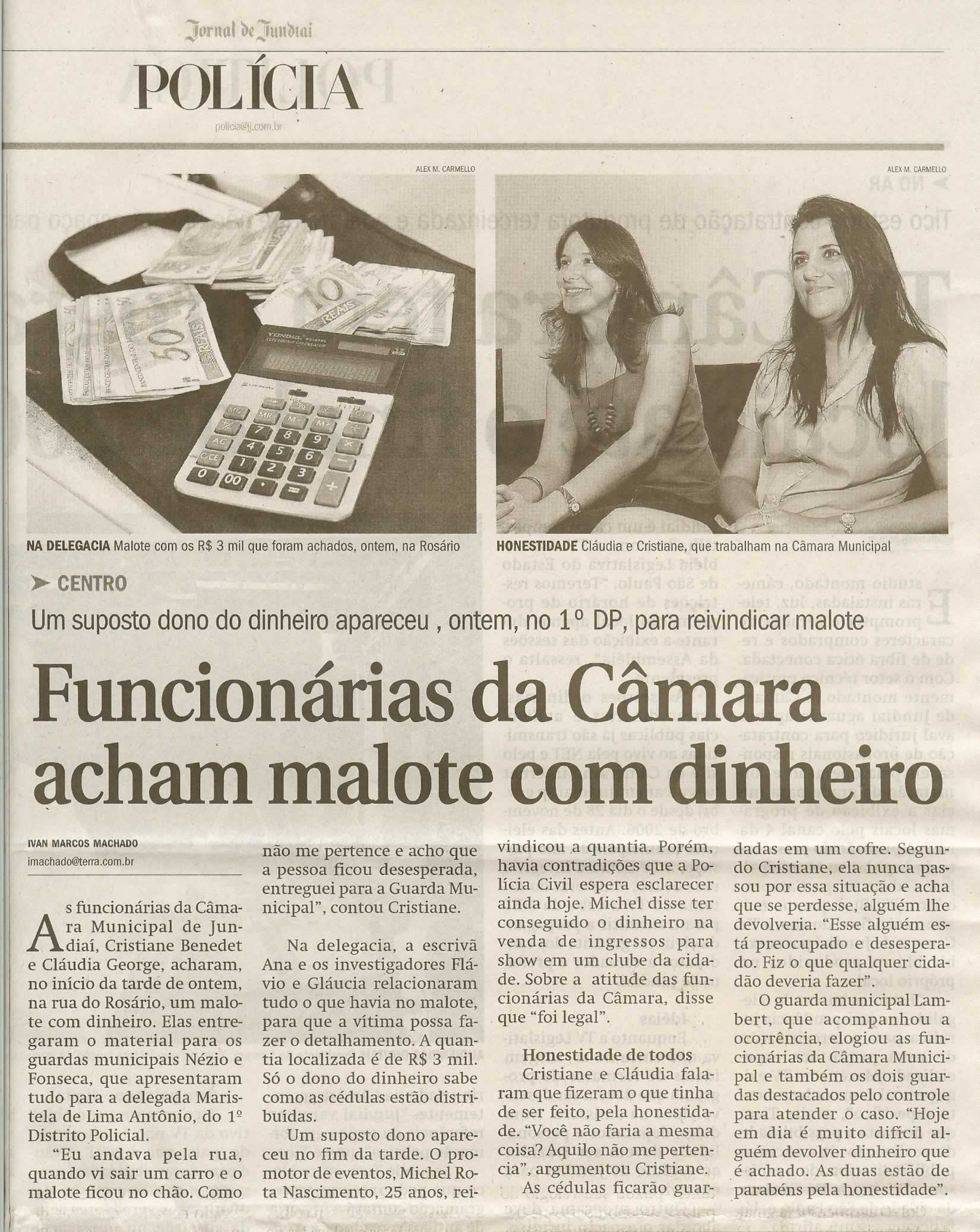 Jornal de Jundiaí - 20/02/2009