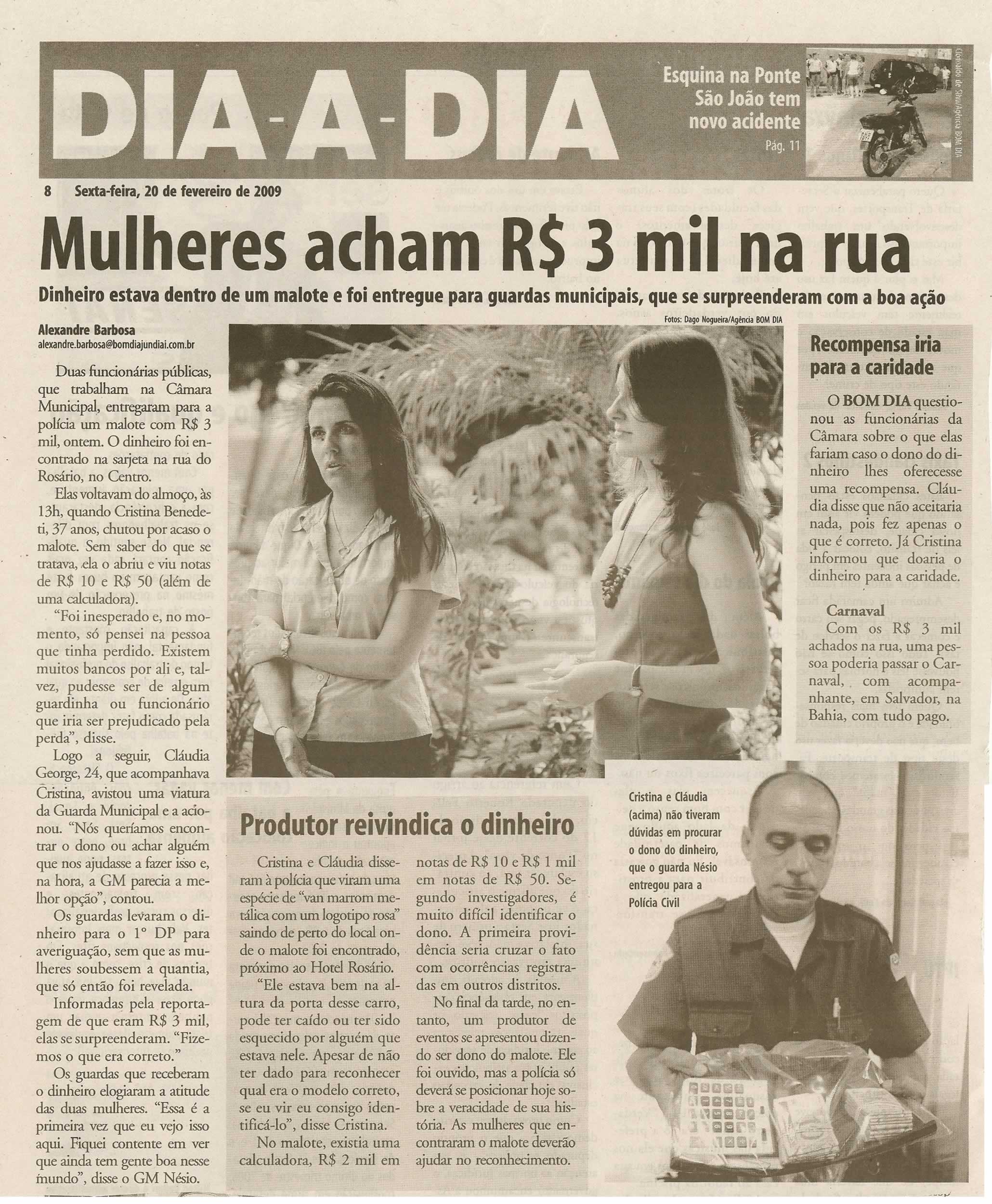 Bom Dia Jundiaí - 20/02/2009