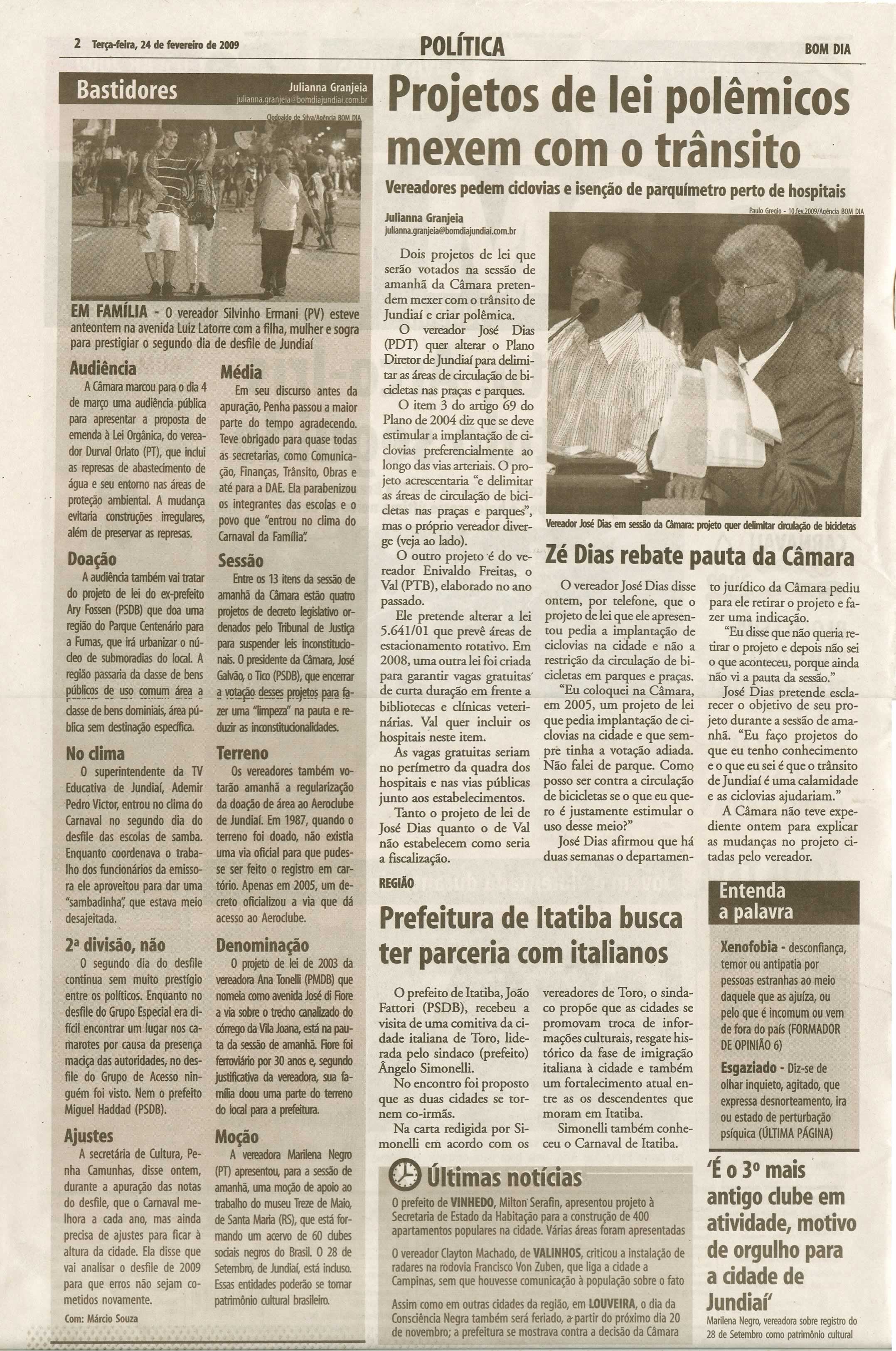 Bom Dia Jundiaí - 24/02/2009