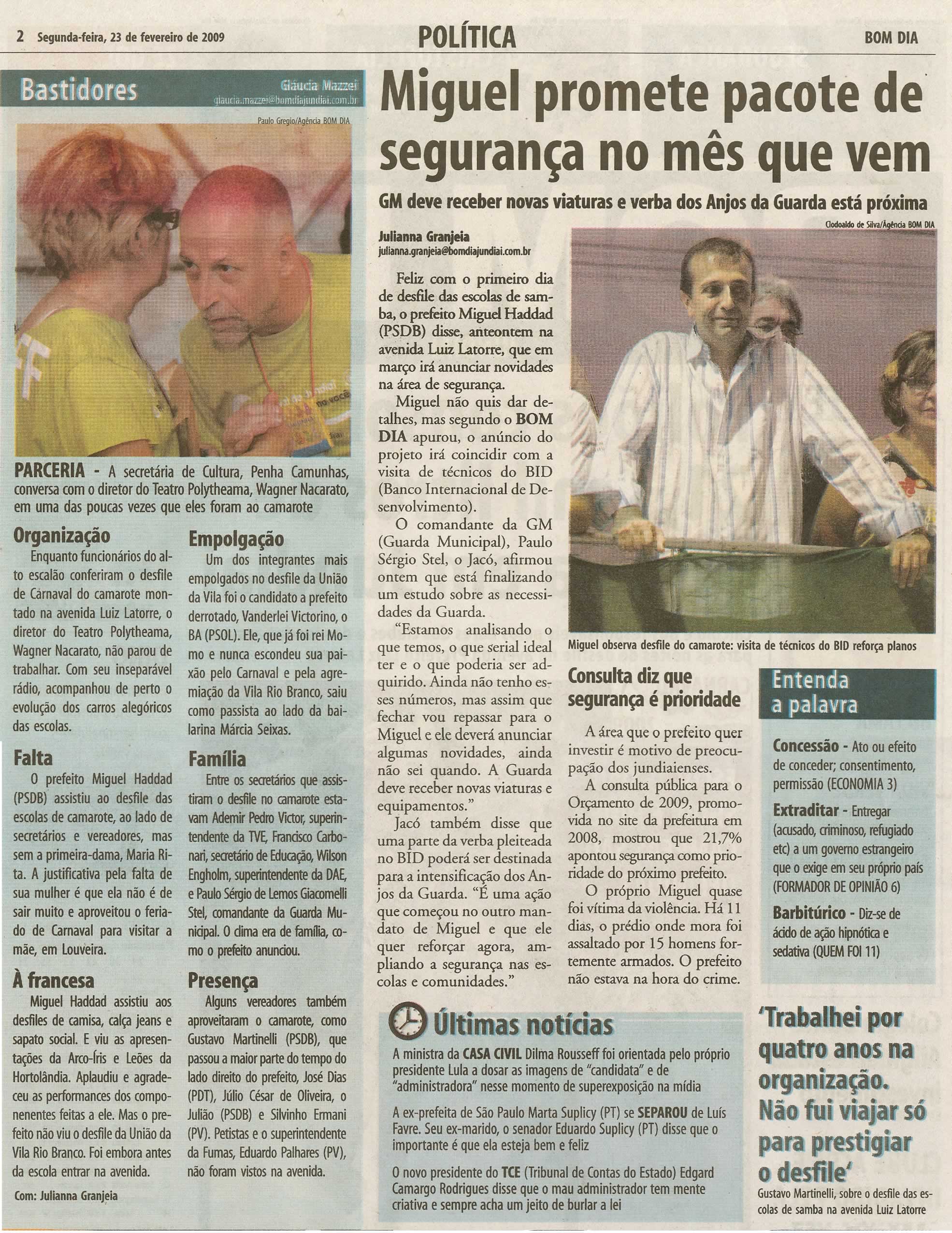 Bom Dia Jundiaí - 23/02/2009