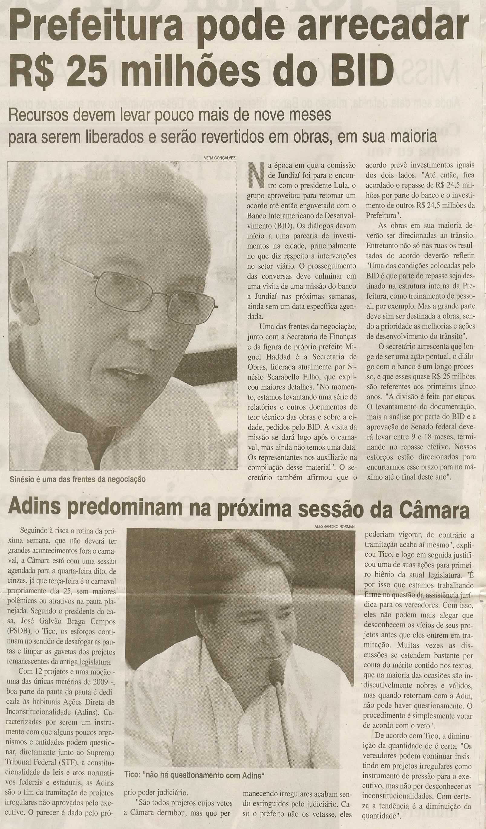 Jornal da Cidade - 22/02/2009