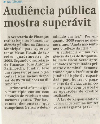 Jornal de Jundiaí - 26/02/2009