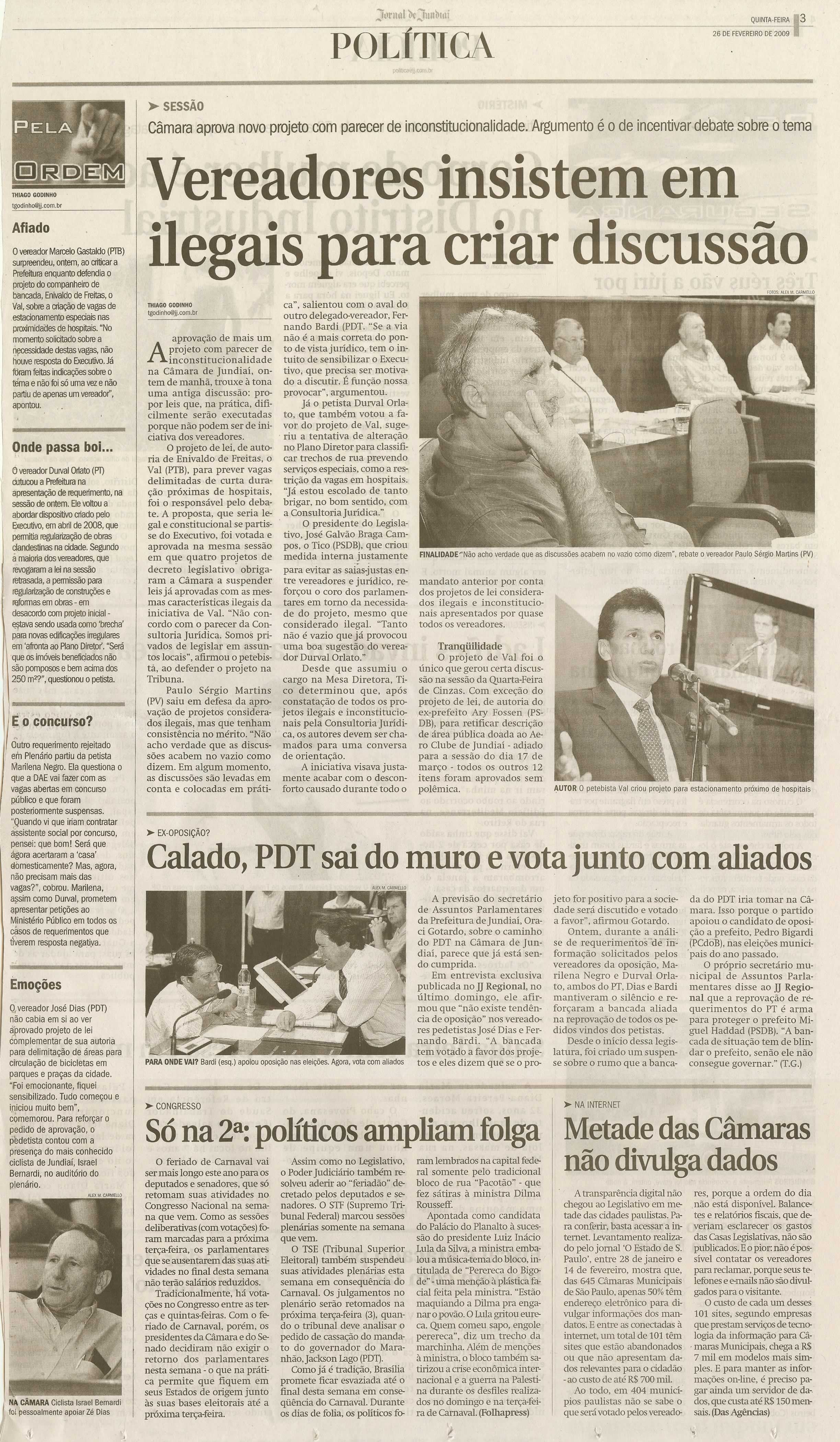 Jornal de Jundiaí - 26/02/2009