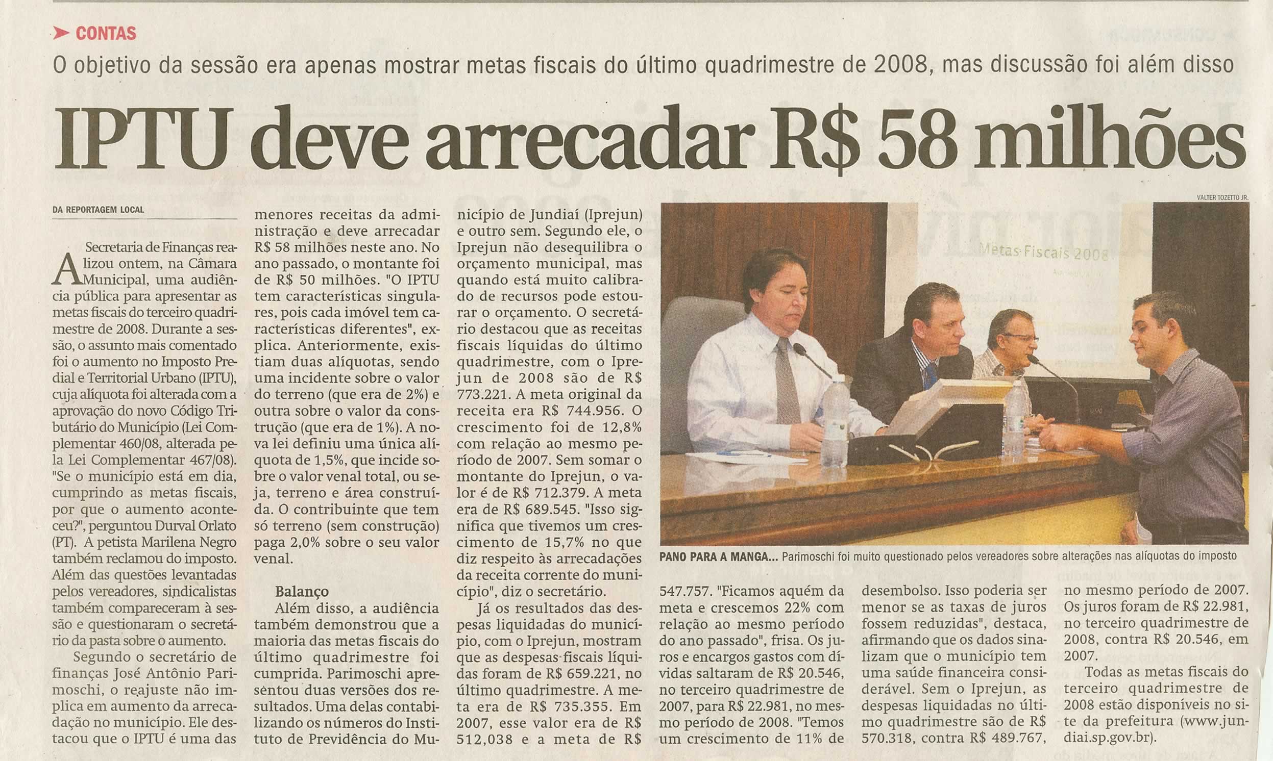 Jornal de Jundiaí - 27/02/2009