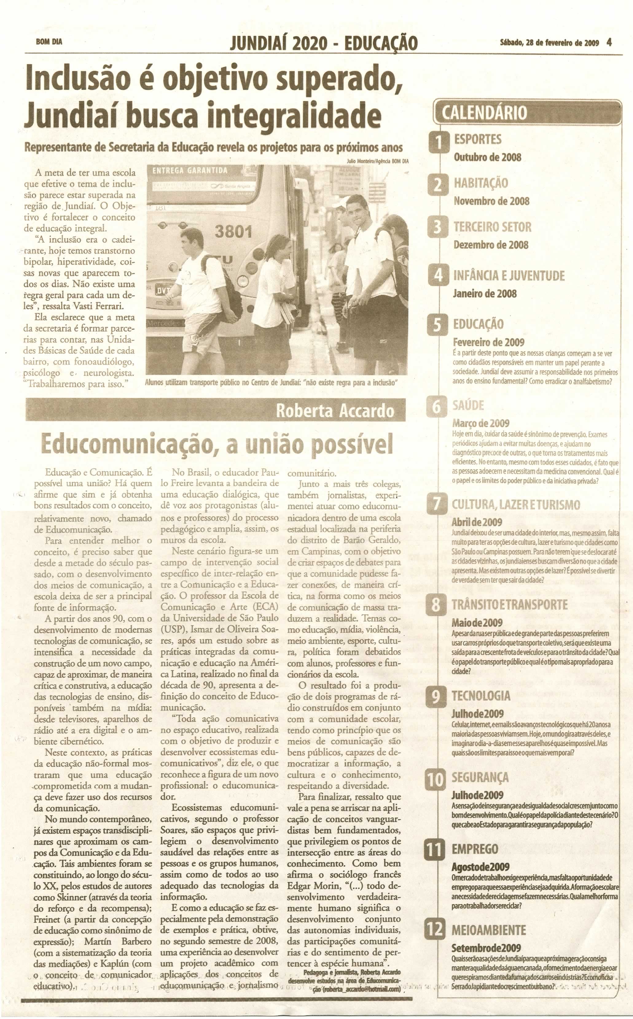 Bom Dia Jundiaí - 28/02/2009