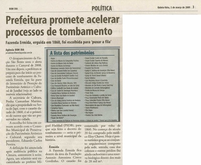Bom Dia Jundiaí - 05/03/2009