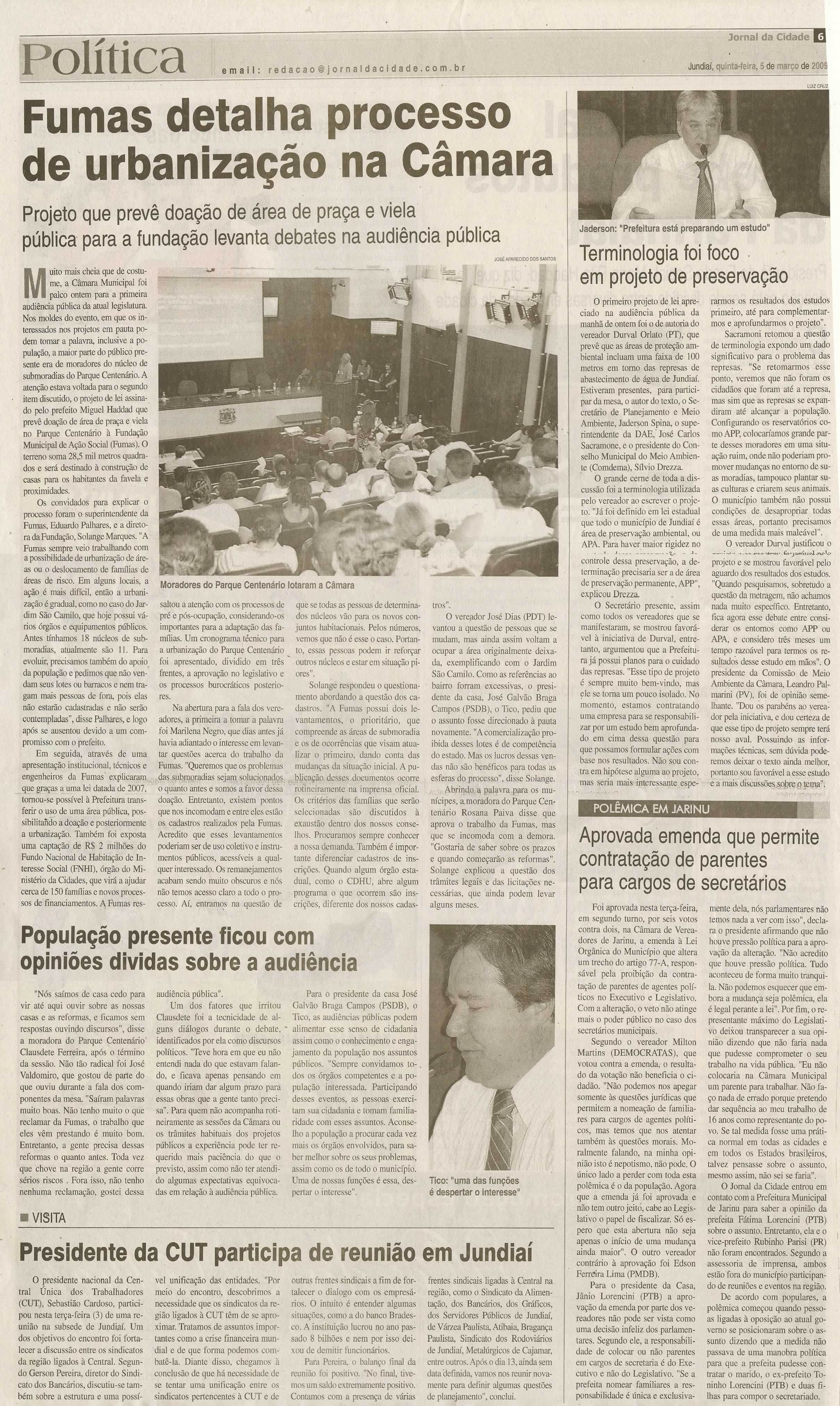 Jornal da Cidade - 05/03/2009